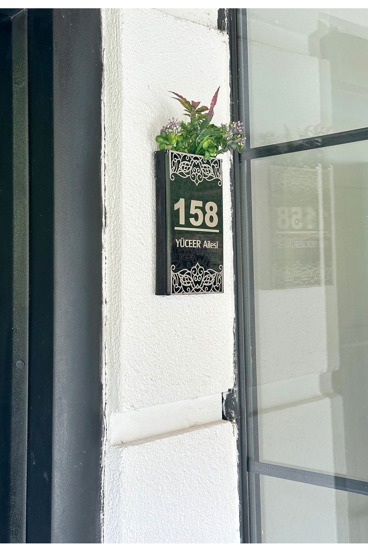 Meyart Villa, ev, apartman kapı önü aile isimlik ve numaralık