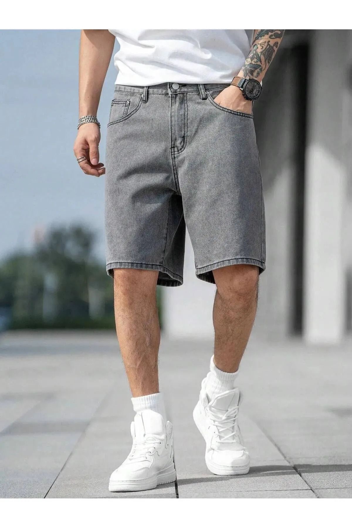 WKM Regular Fit Erkek Kot Şort