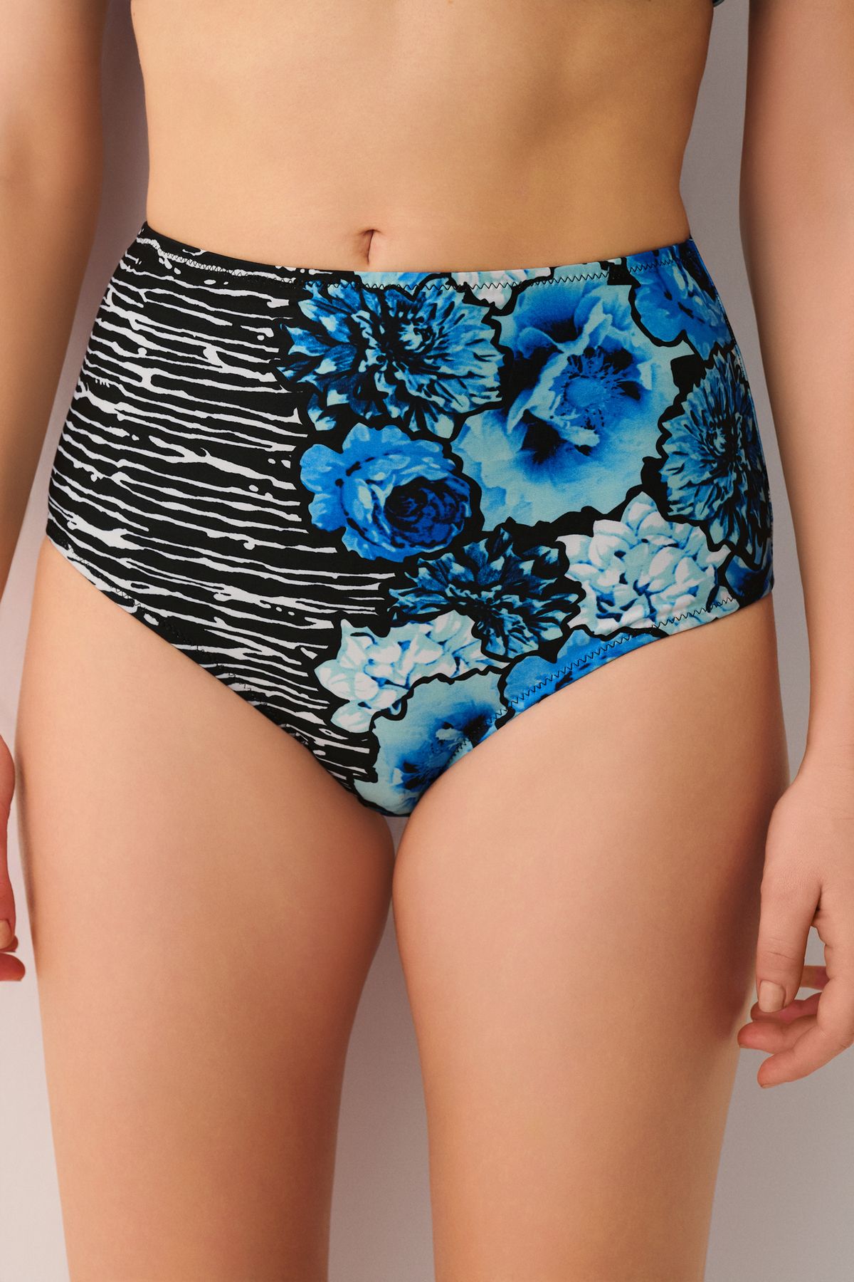 Suwen Azure Yüksek Bel Bikini Alt