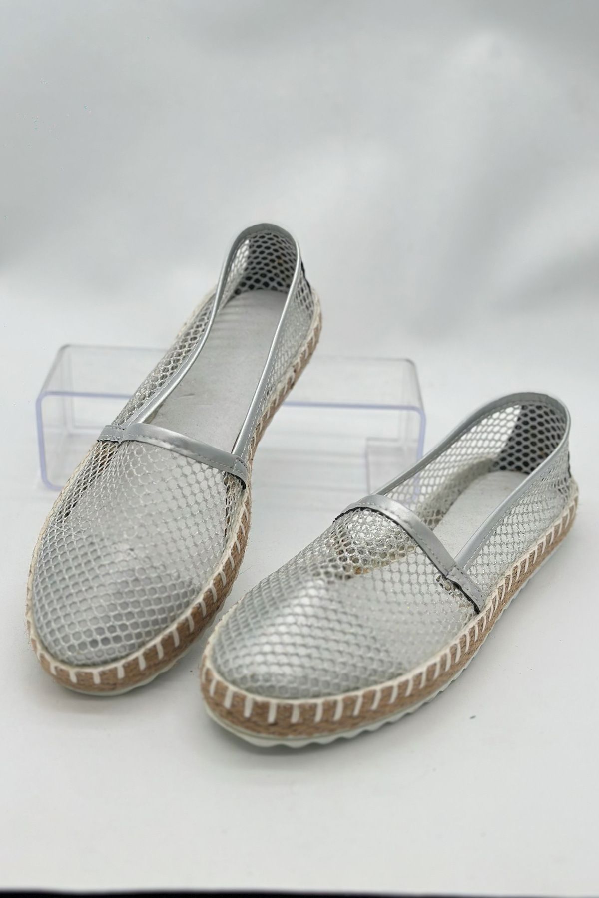 SWORD Günlük Espadril - İnce File Desen Yazlık Espadril - Kadın Espadril