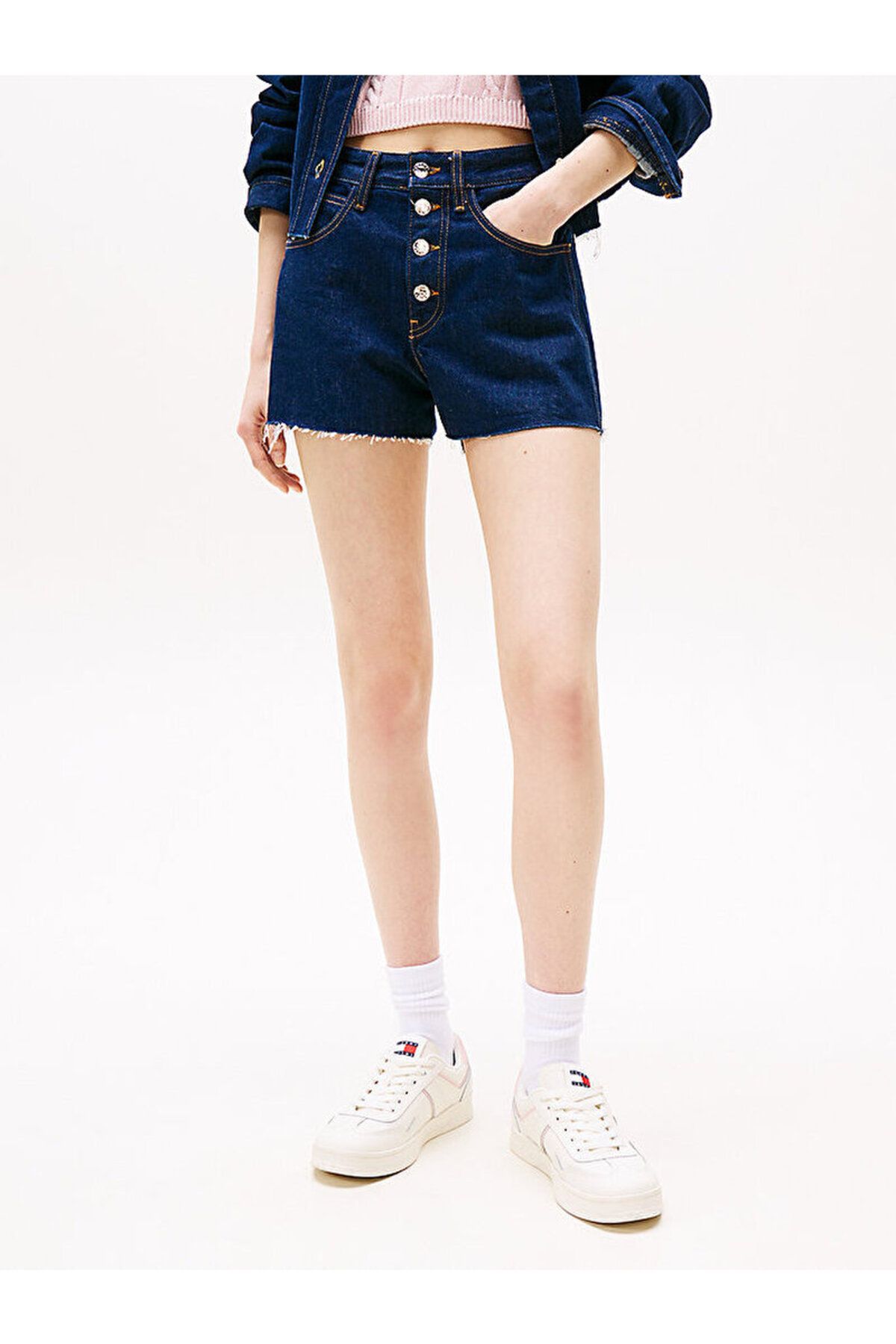 Tommy Hilfiger Button Fly Regular Denim Shorts