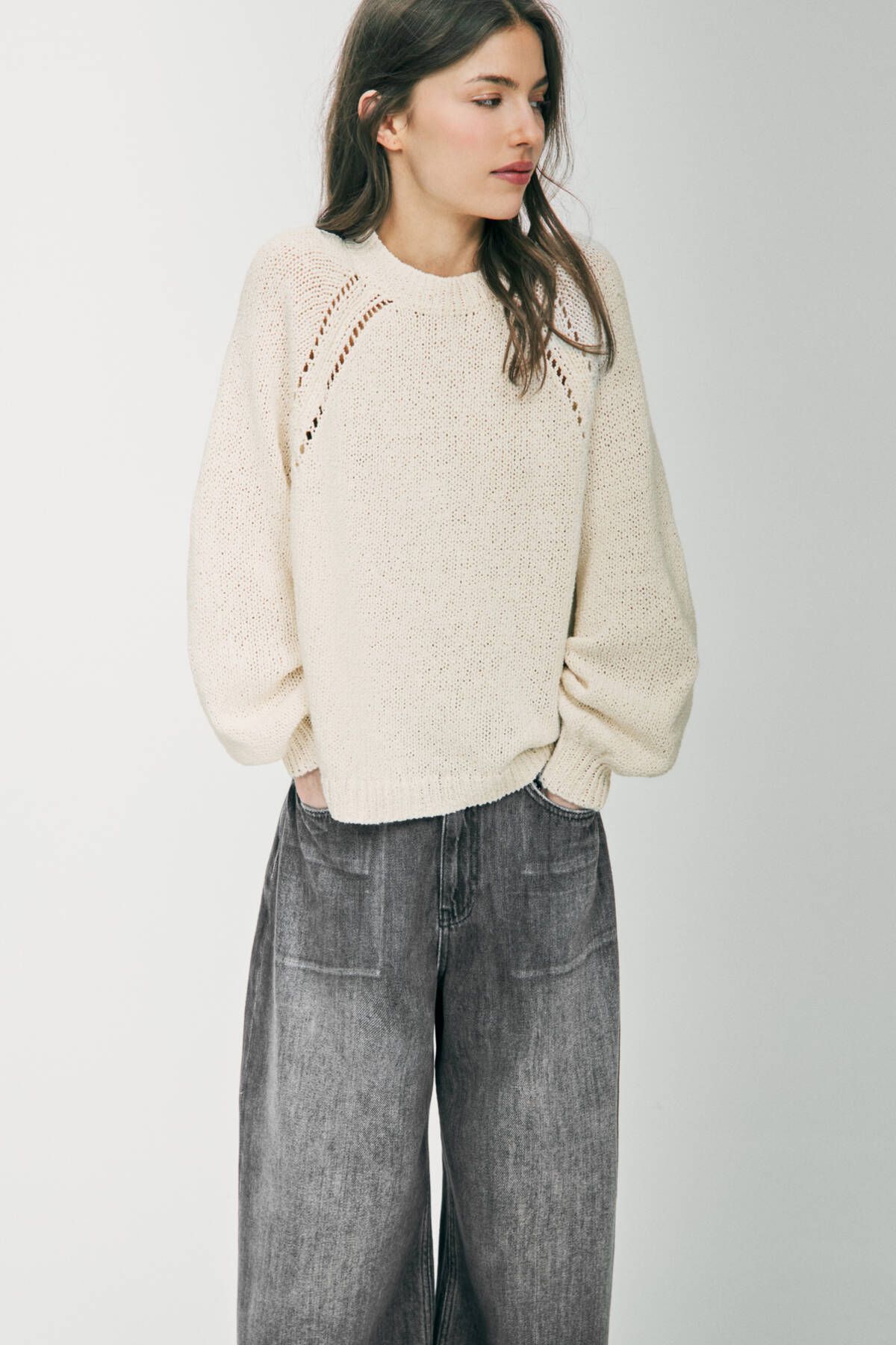 Pull & Bear Ajurlu örgü kazak