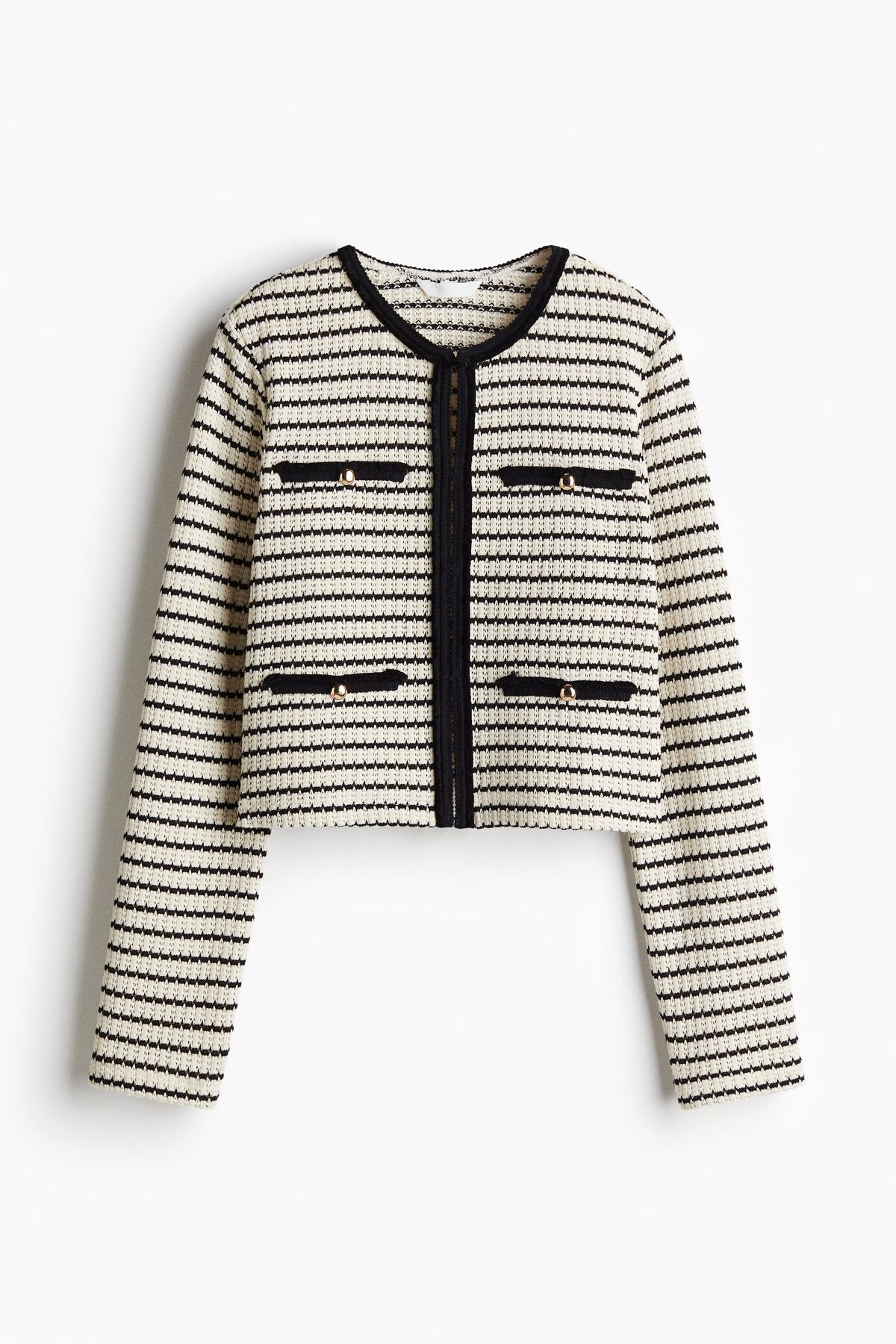 H&M Tekstüre Triko Hırka
