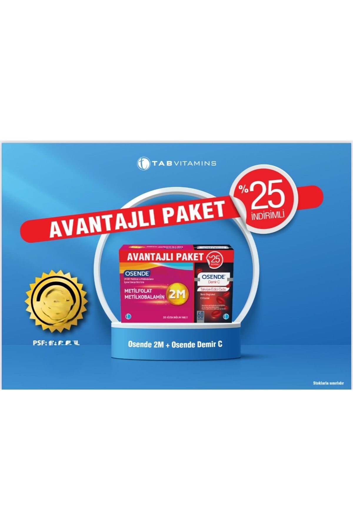 Osende 2M 30 Tablet+ Osende Demır C 60 Kapsul Kofre