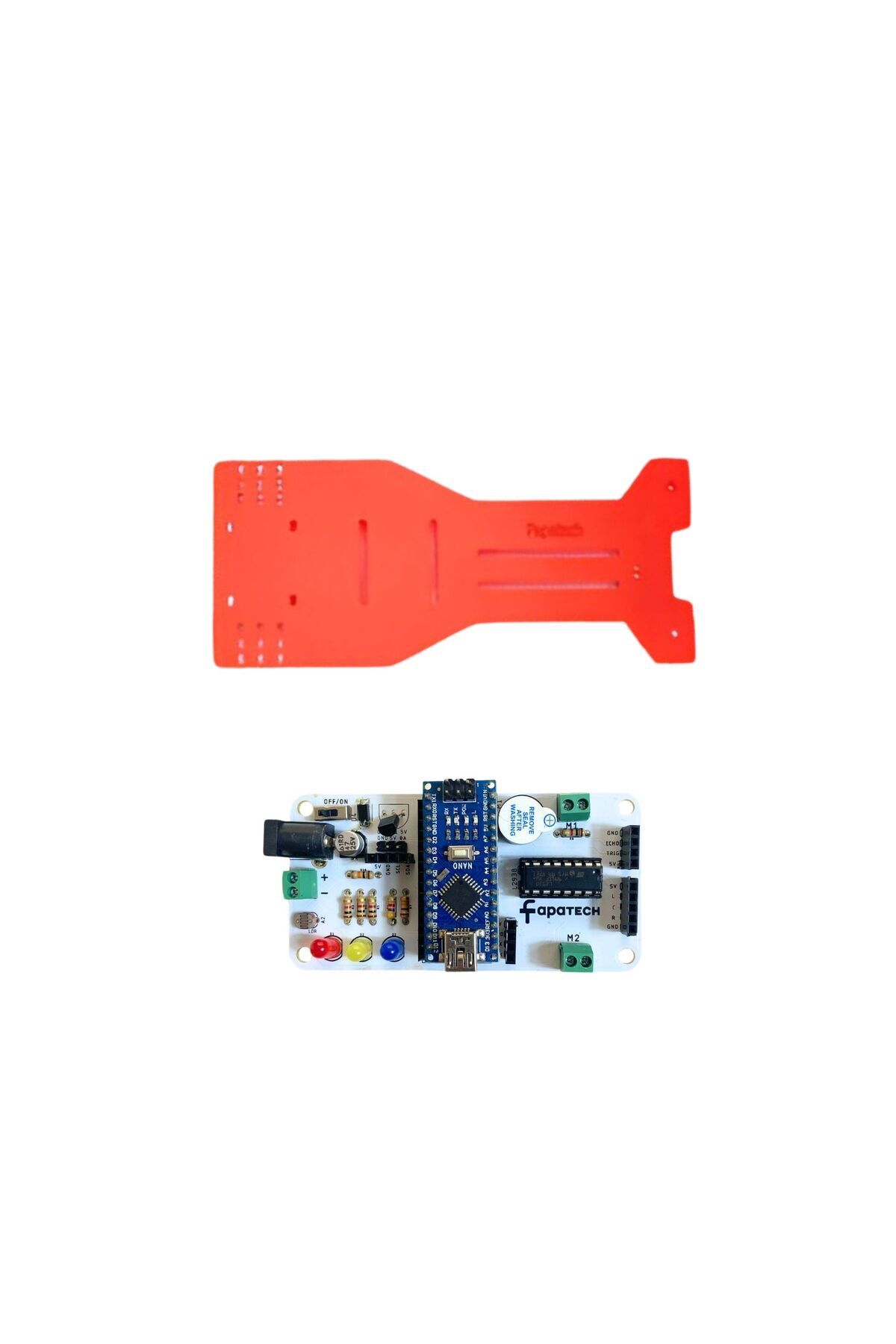 Fapatech Mini Sumo ve Çizgi izleyen Arduino Kontrol Kartı - Çizgi İzleyen Robot Gövde Seti