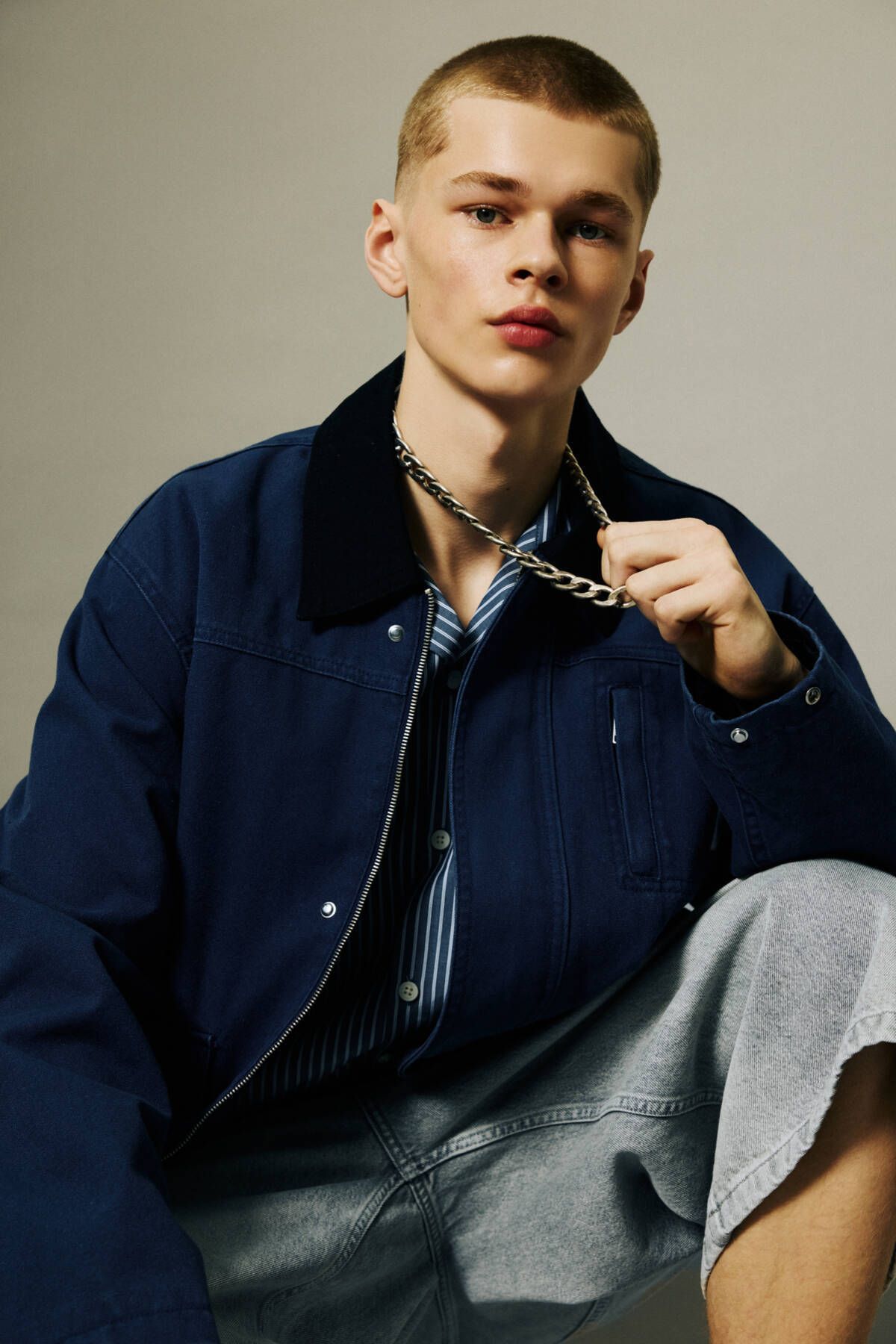 Pull & Bear Çelik zincir kolye