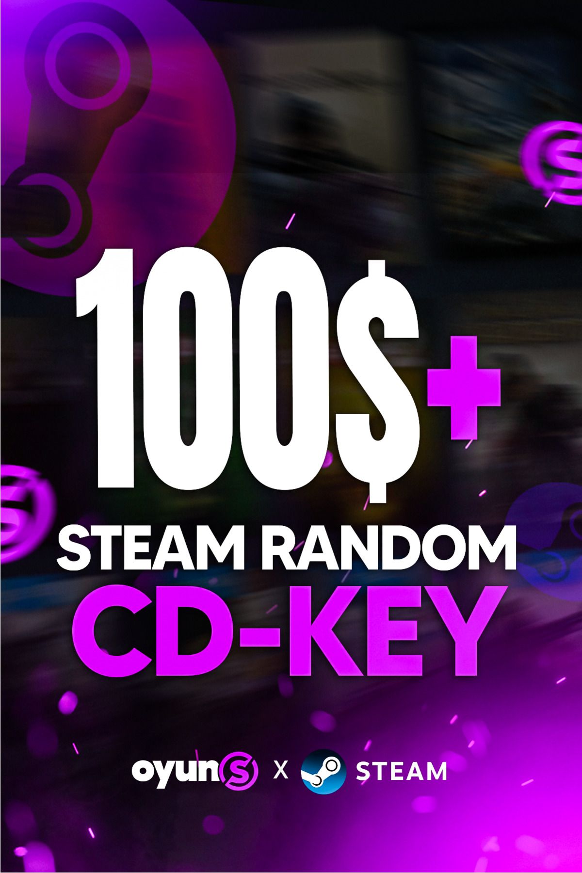 Steam 100 Dolar ve Üzeri Steam Random Key