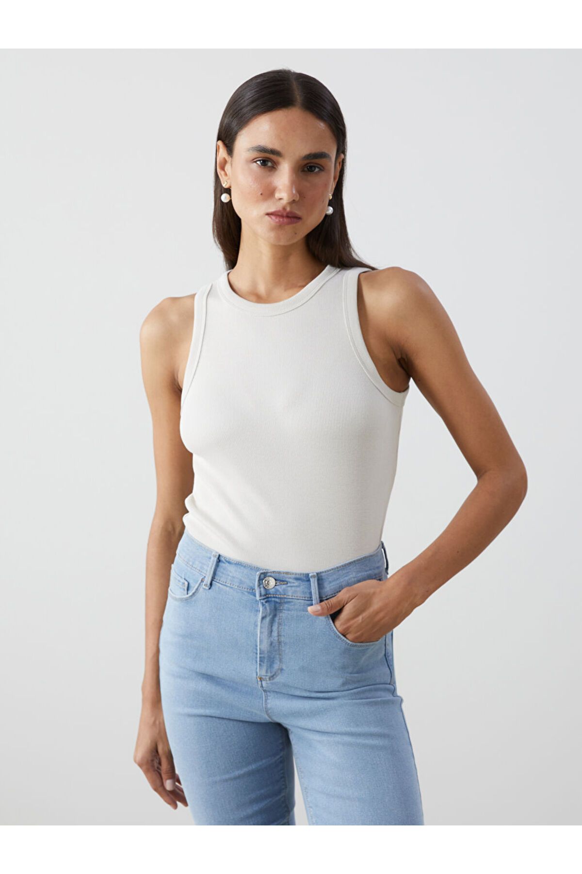 LC Waikiki LCW Bisiklet Yaka Kadın Atlet