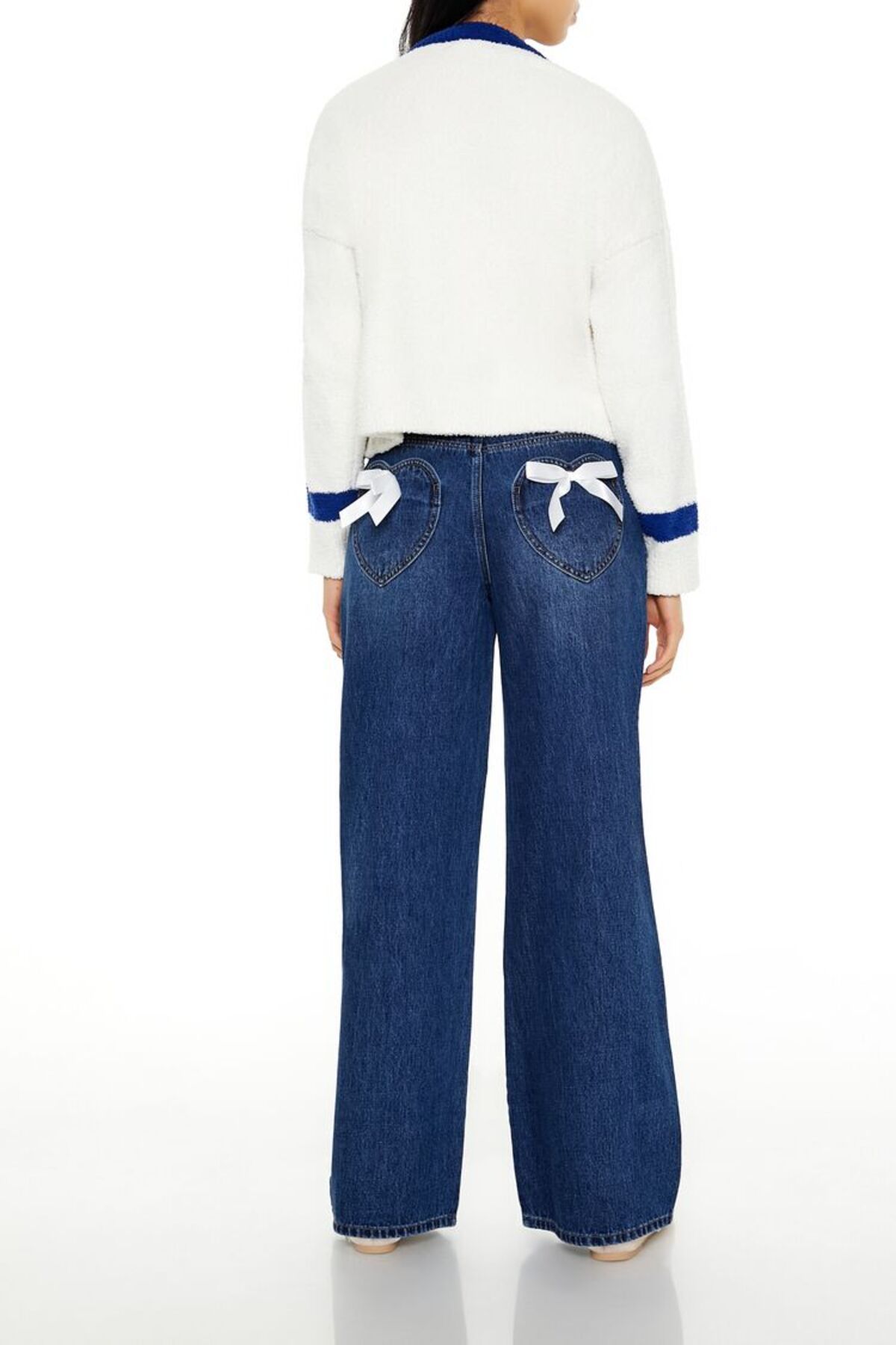 Forever 21 Fiyonk Detaylı Mid-Rise Baggy Jean Pantolon