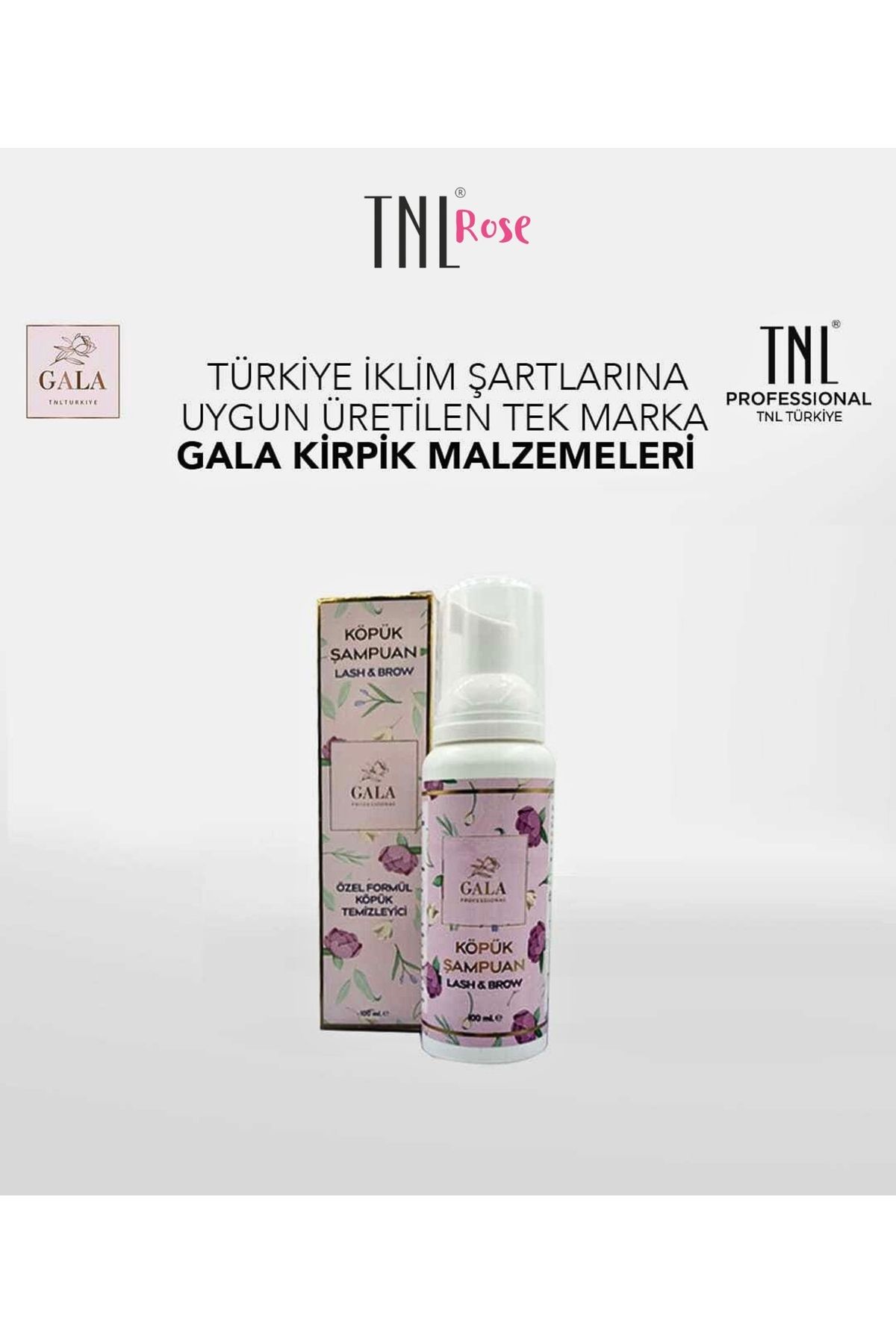 GALA Professional Kaş-Kirpik Köpük Şampuan 100 ML