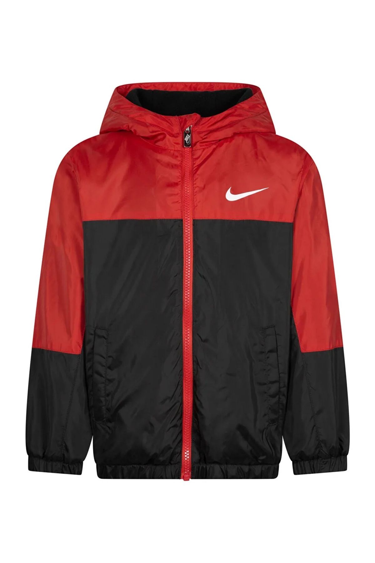 Nike Kırmızı Düz İçi Polarlı Çocuk Yağmurluk Mont 86K992-U10