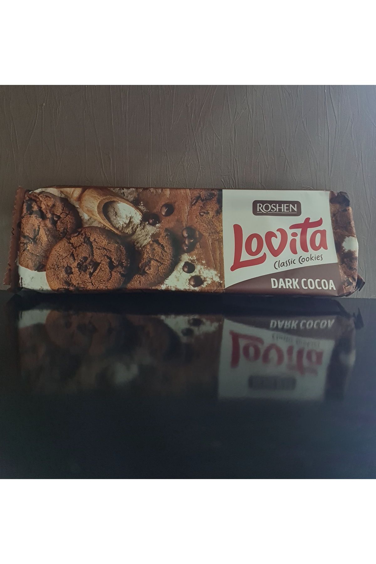 Roshen Lovita Classic Cookies Dark Cocoa 150g