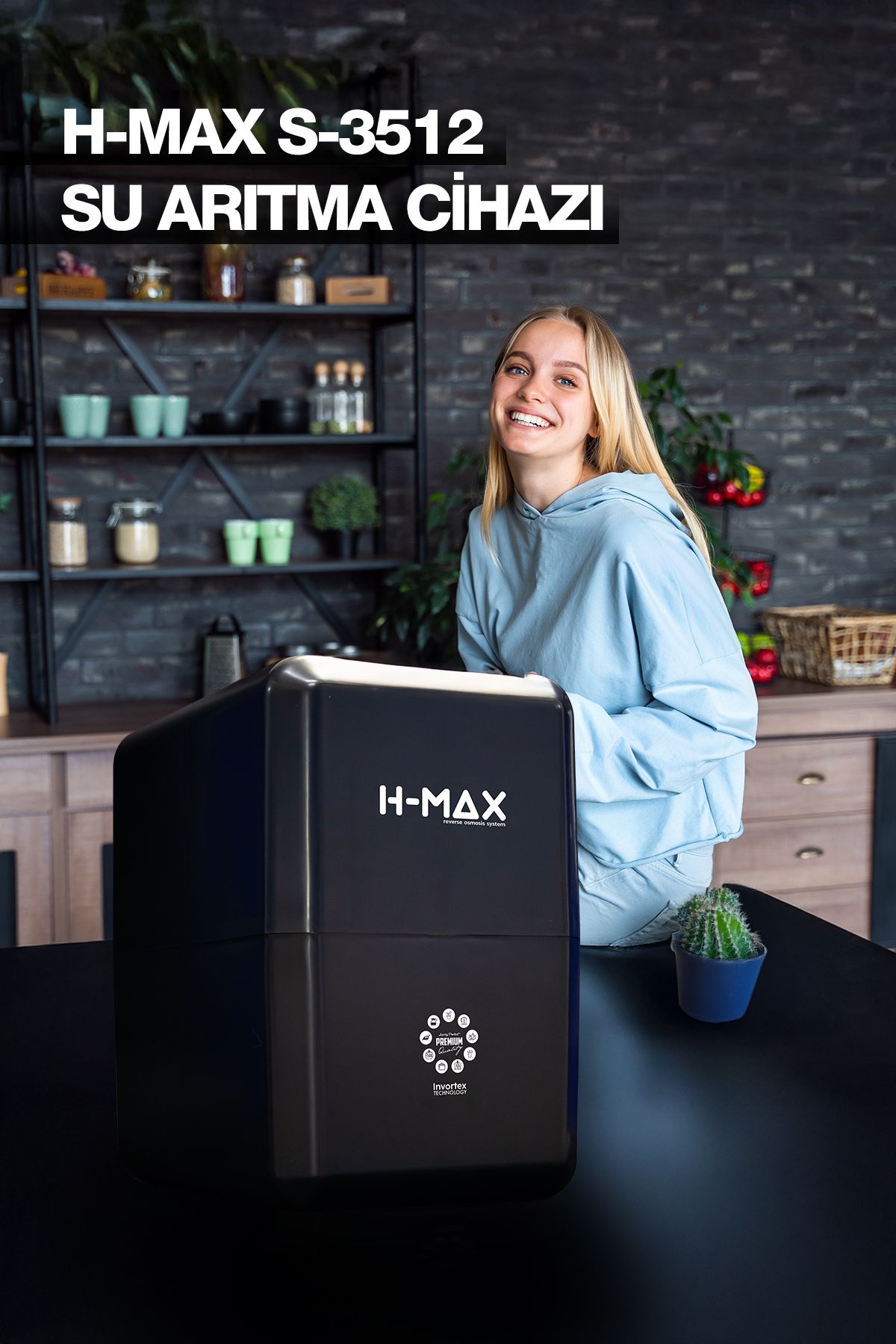 H-MAX Reverse Osmosis System H-MAX S3512 Model Su Arıtma Cihazı
