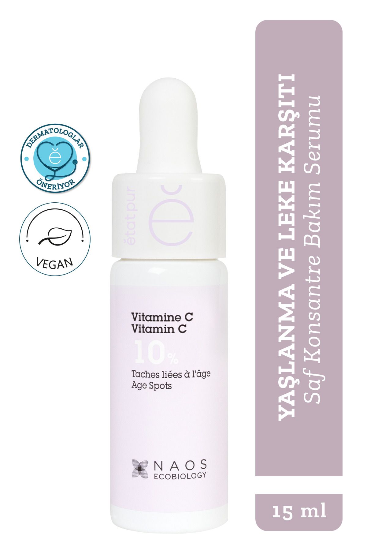 Etat Pur Pure Active Saf Vitamin C %10 Koyu Leke Aydınlatıcı Yaşlanma Karşıtı Konsantre Bakım Serumu 15 mL