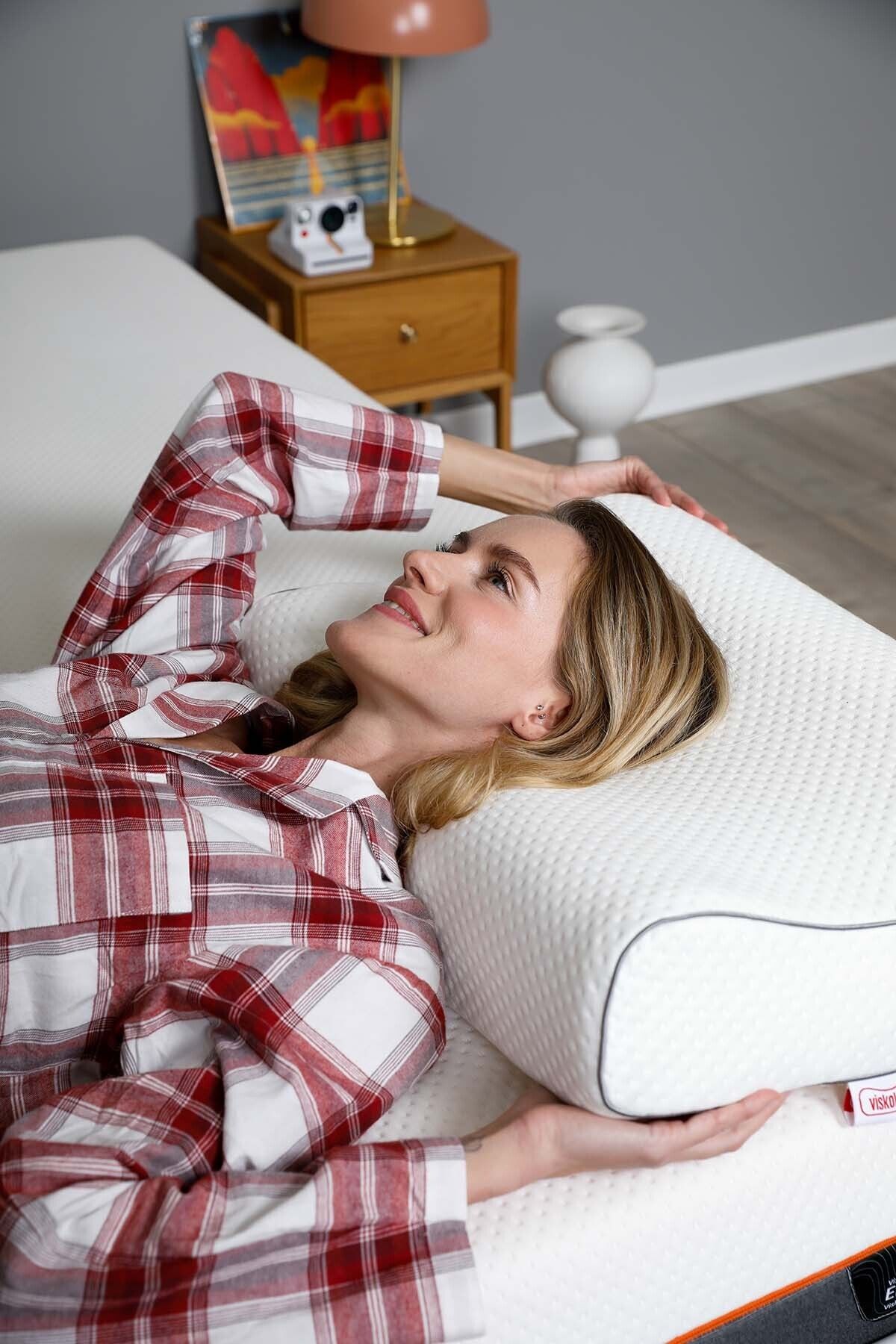 Visko Love Therapy Double-l Boyun Destekli Ortopedik Visco Yastık