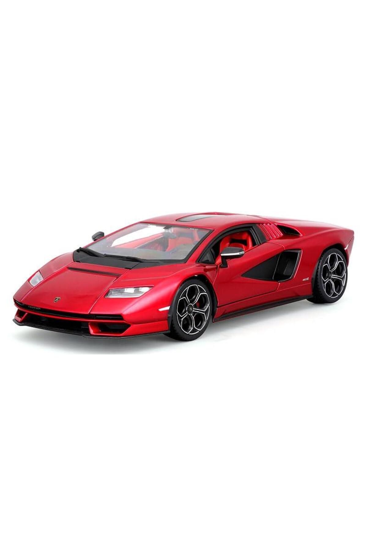 BBURAGO Lamborghini Countach LPI 800-4 1/24 Kırmızı Model Araba