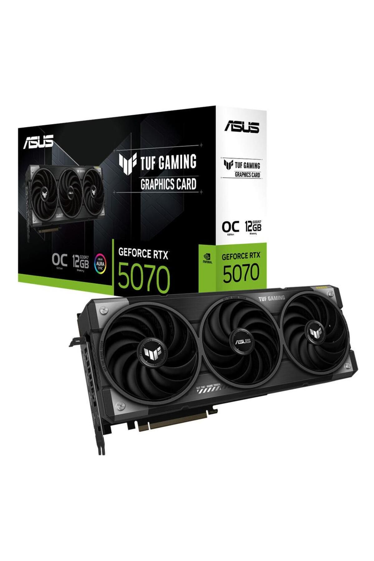 ASUS Tuf-rtx5070-o12g-gamıng 12gb 192bit Gddr7 Dp/hdmı Pcı 5.0 Ekran Kartı