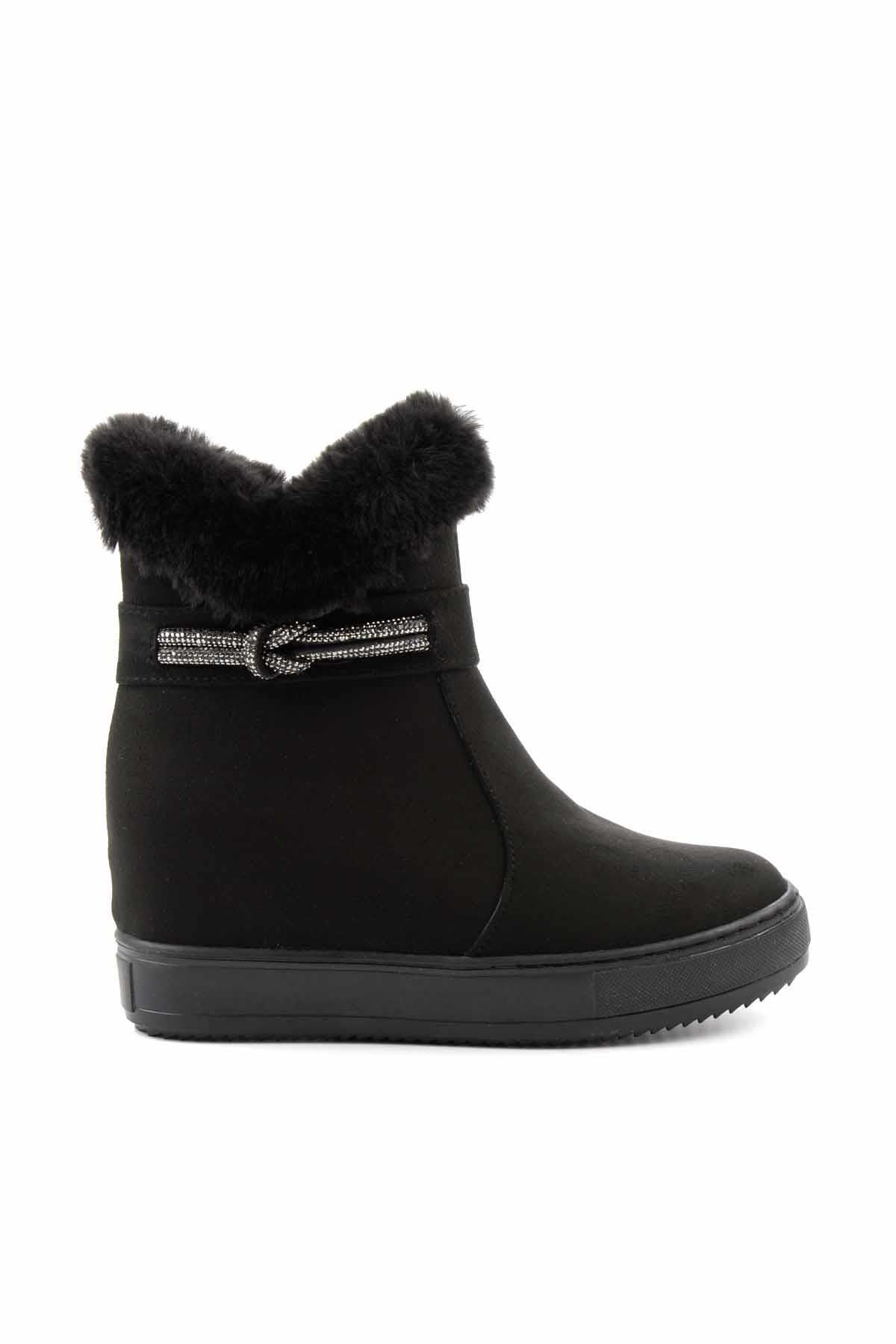 Bambi Siyah Kadın Bot & Bootie K02566044002