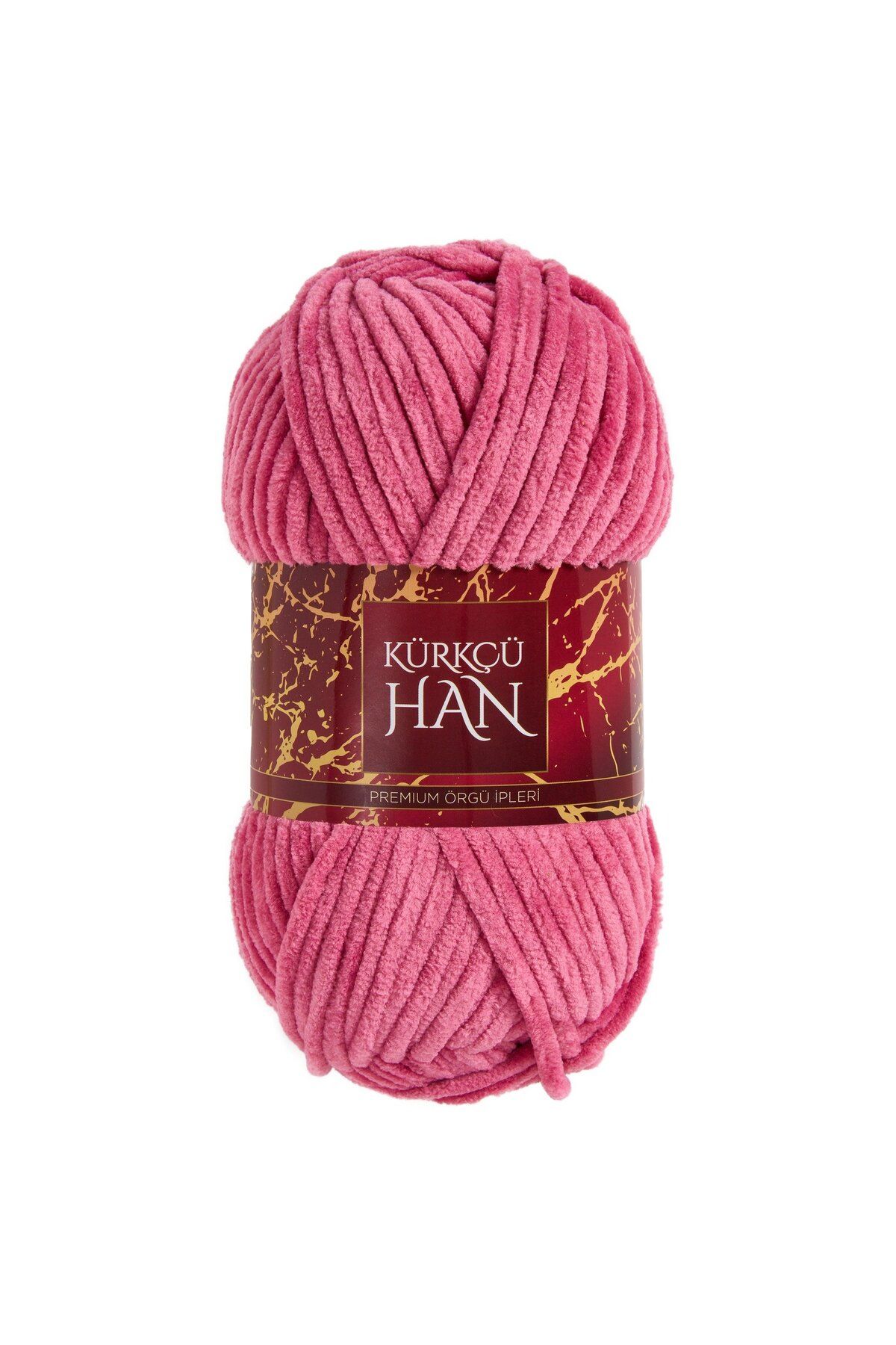 Kürkçü Han Kadife Ip 100gr 95mt Örgü Ipi Gül Kurusu