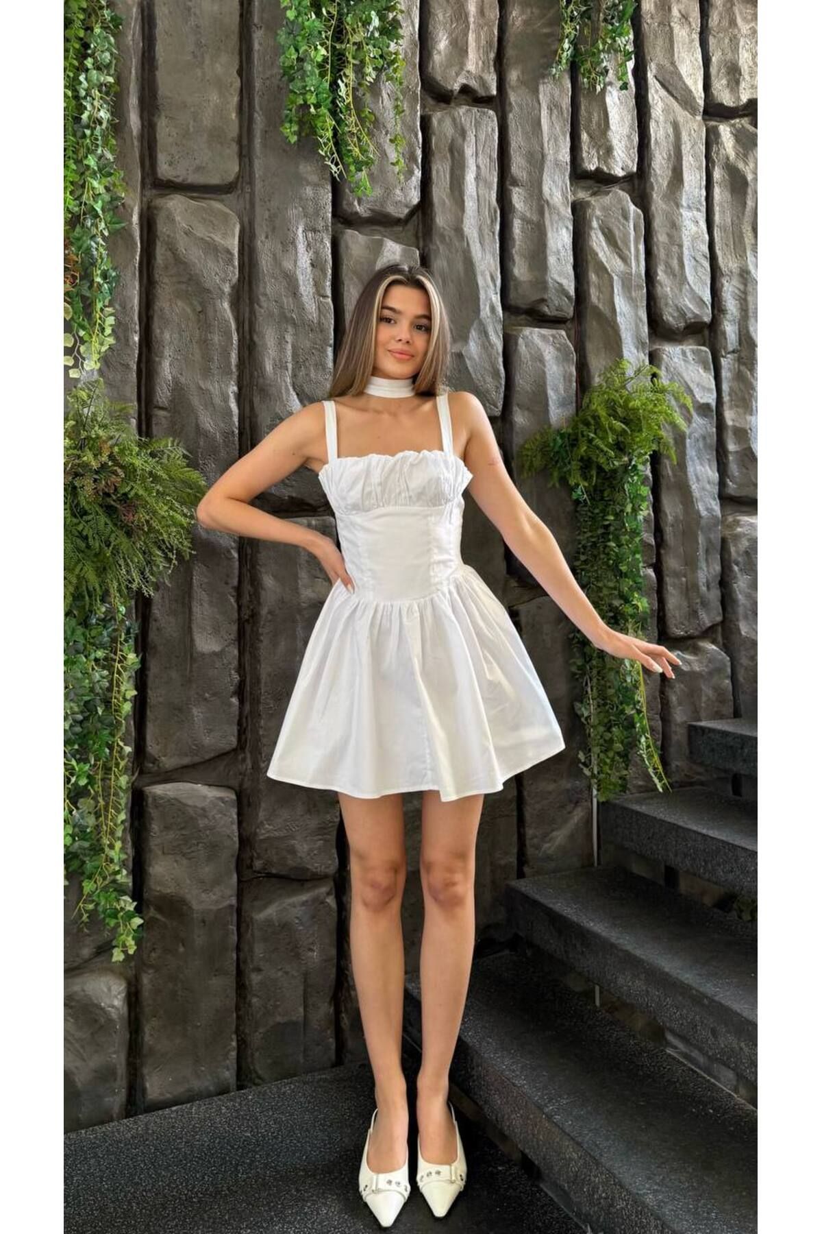 ZES COLLECTİONS Askılı Elbise