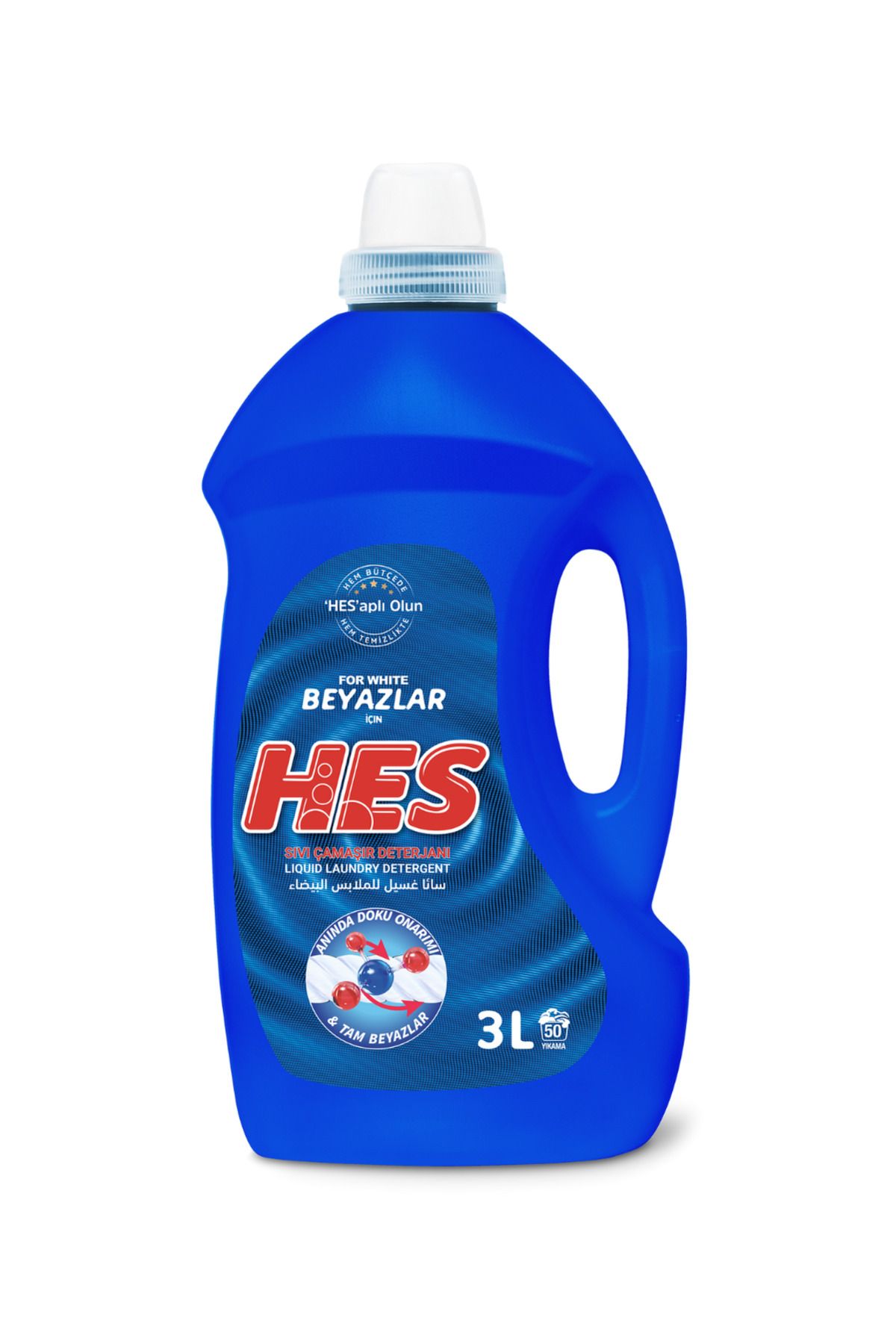 Hes Sıvı Çamaşır Deterjanı Beyazlar 3 Lt