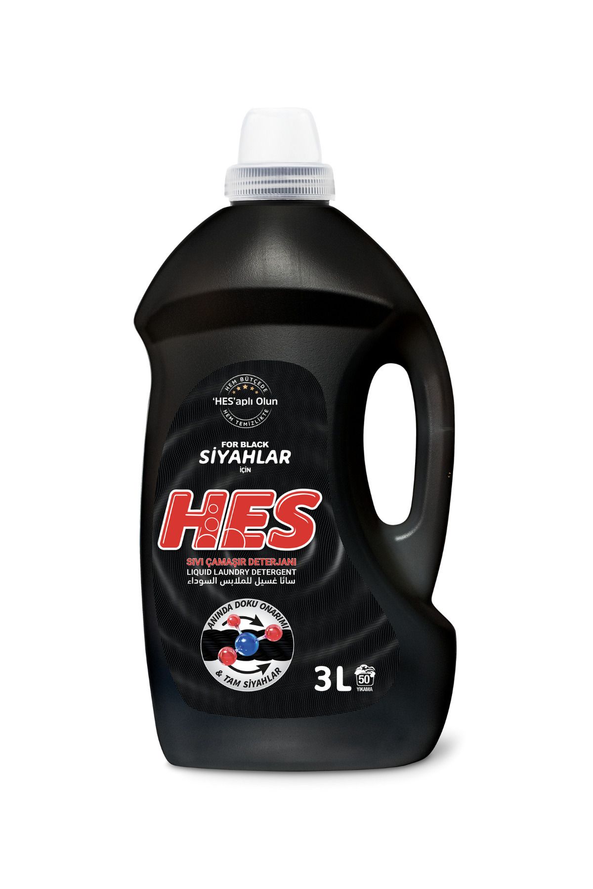 Hes Sıvı Çamaşır Deterjanı Siyahlar 3 Lt