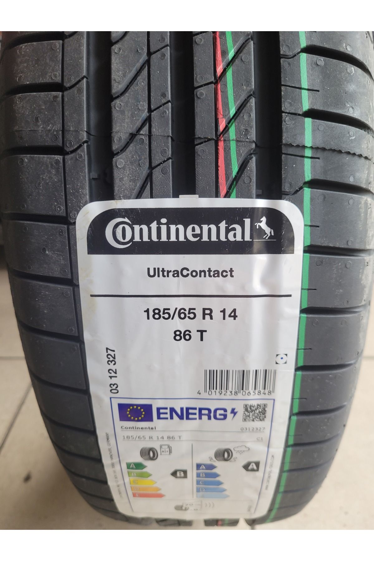 Continental 185/65R14 Ultra Contact 86T Set olarak (4 ADET) A serisi 70db 2025 Üretim*