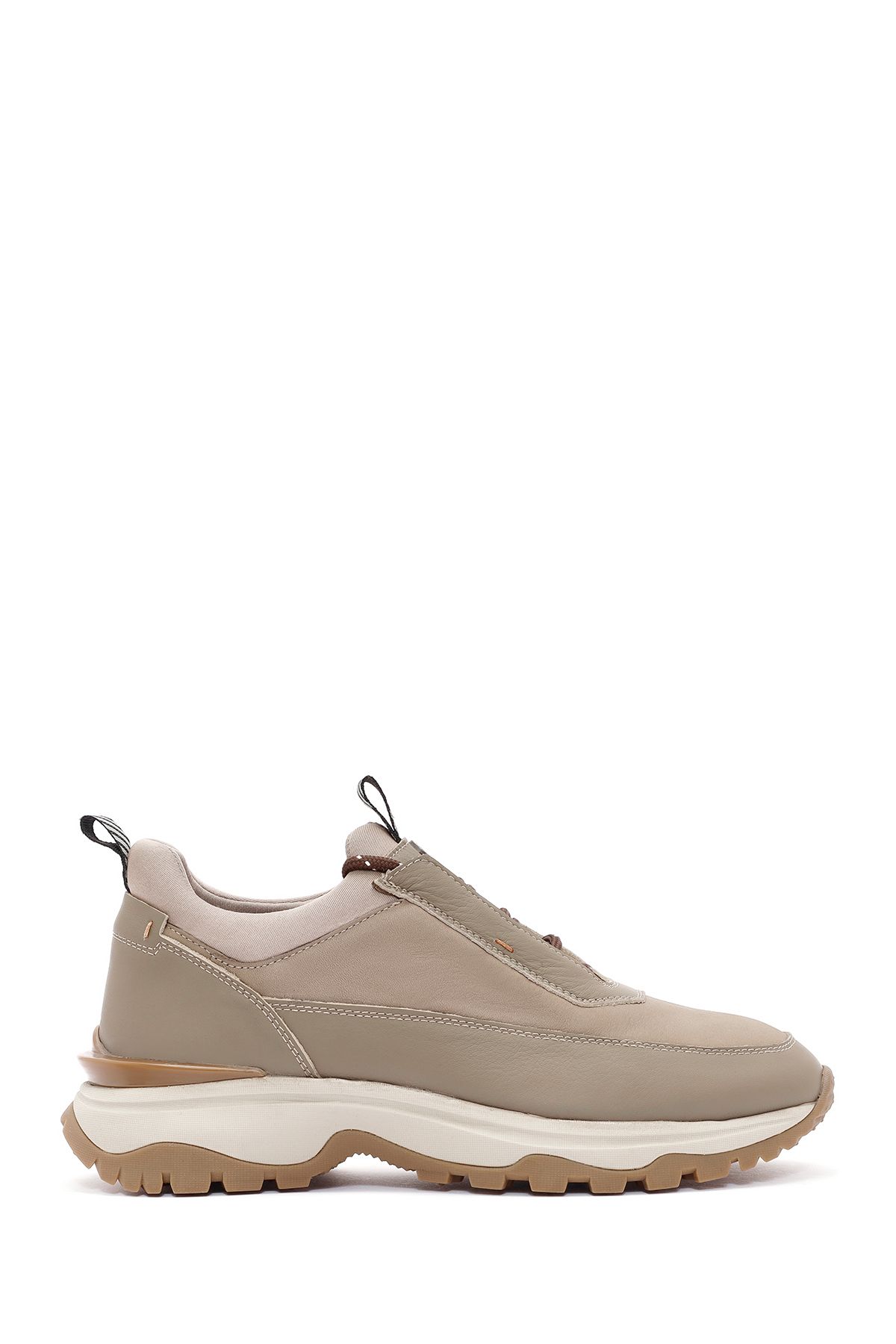 Derimod Erkek Vizon Bağcıklı Nubuk Deri Sneaker 24WFD6505V3