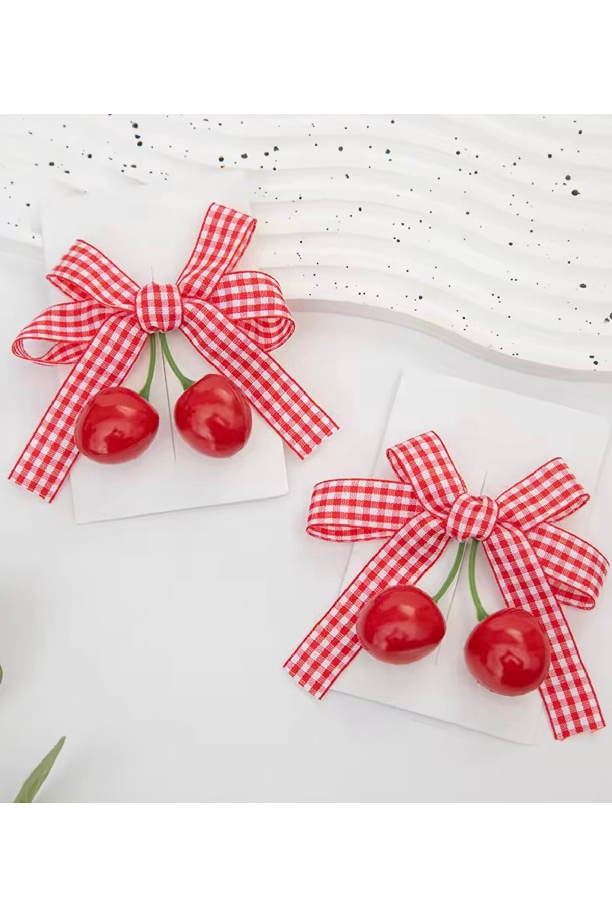 Monalisa Lily Kız Çocuk İkili Kiraz Pens Toka - Doğal ve Güvenilir Bakım