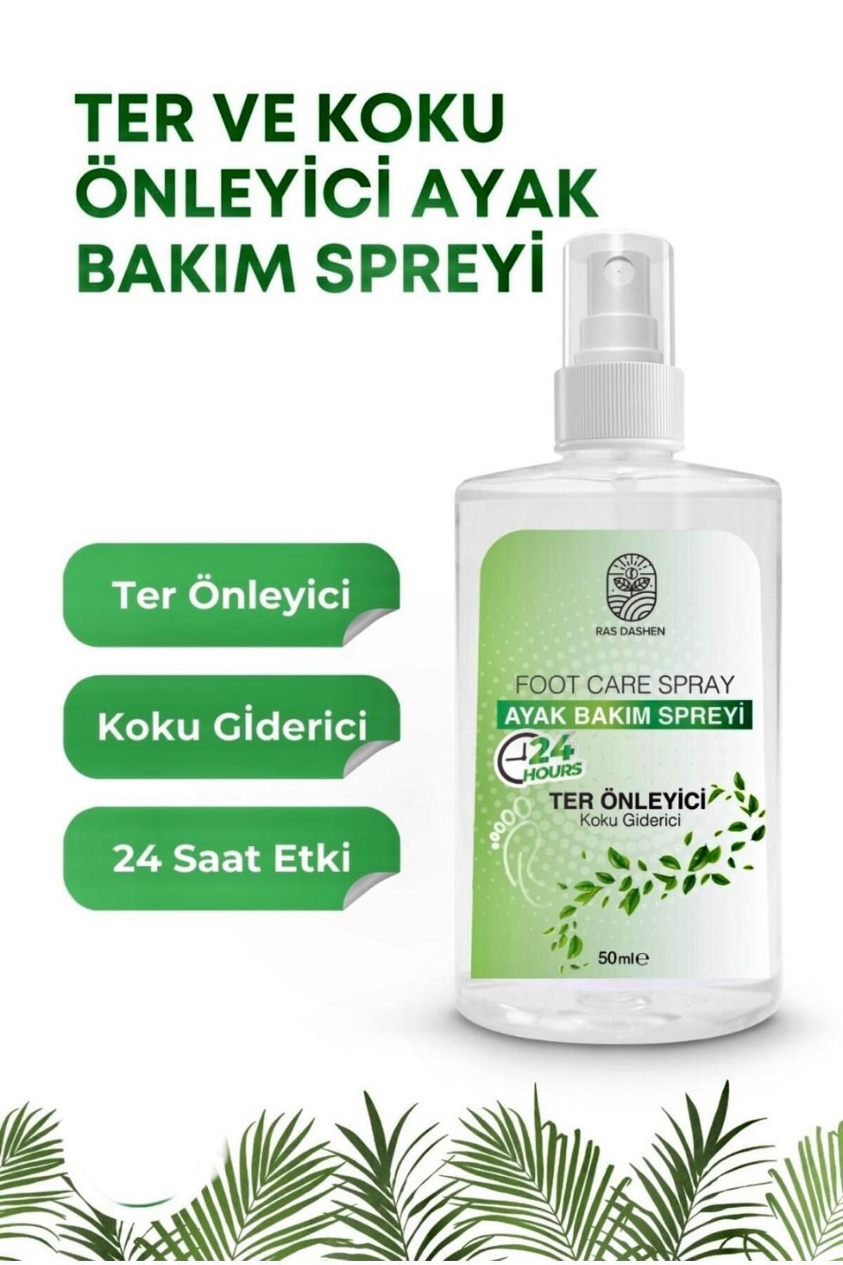 RAS DASHEN Yüksek Kalite Ayak Ve Ayakkabı Koku Önleyici Giderici Sprey 50 ml