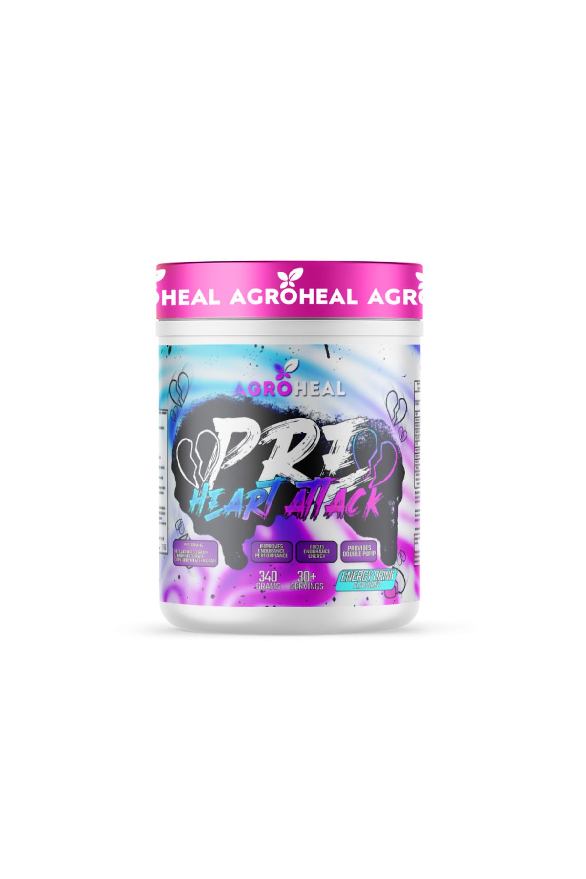 AGROHEAL NUTRİTİON Pre Workout 340gr - Enerji İçeceği aromalı