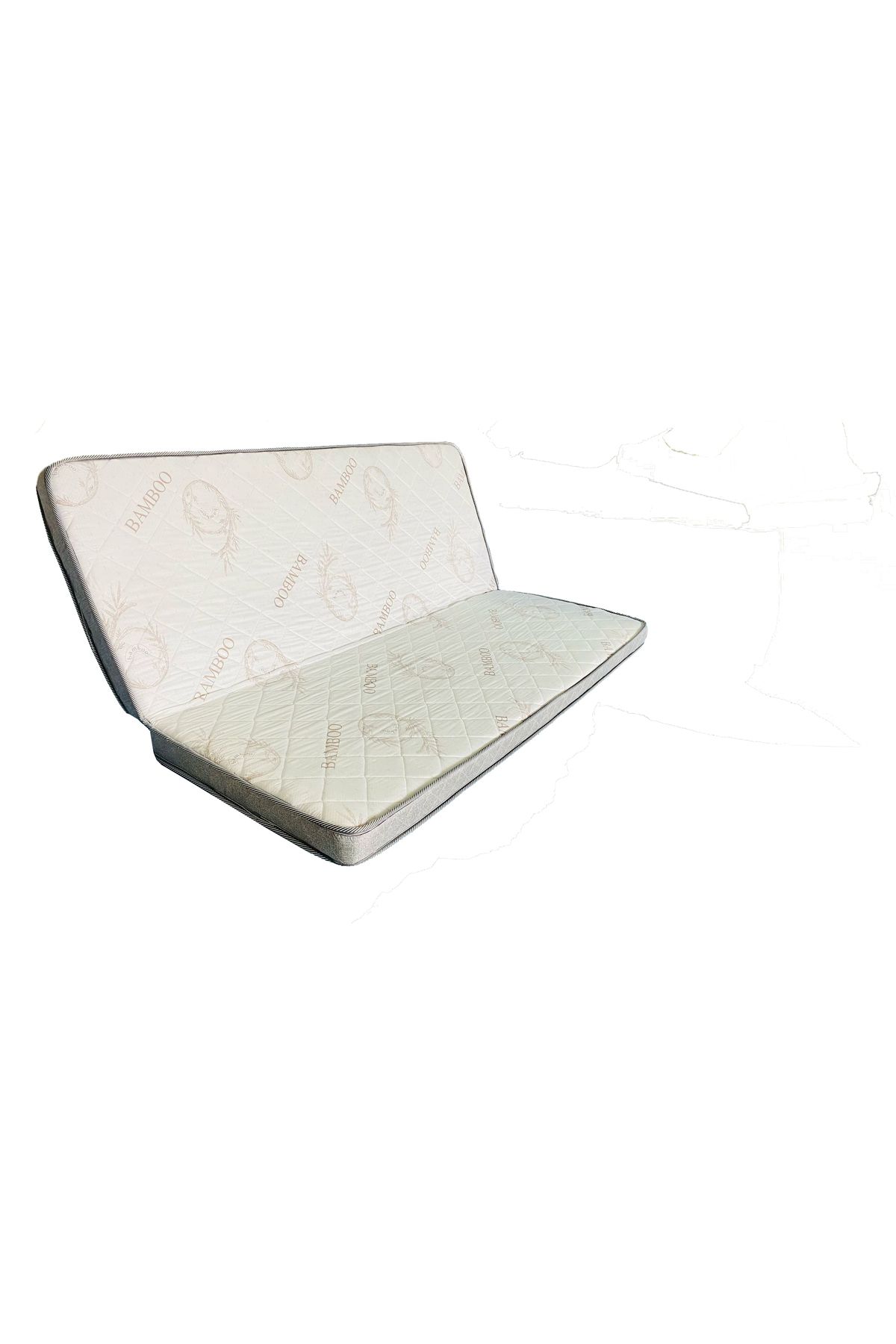 tedes Divan Hemnes Uyumlu Katlanır Ortopedik Bamboo Sünger Yatak 12 Cm