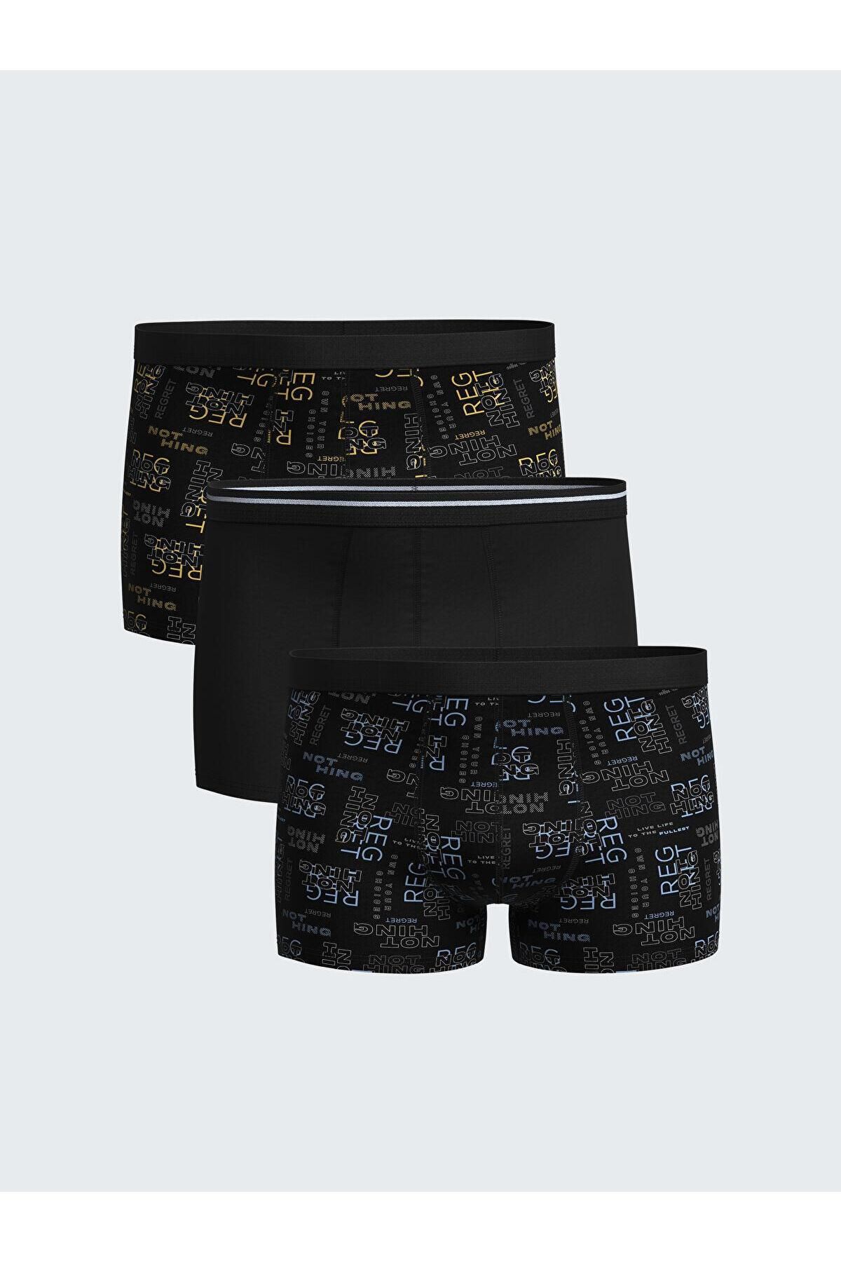 LC Waikiki Standart Kalıp Pamuklu Esnek Erkek Boxer 3'lü