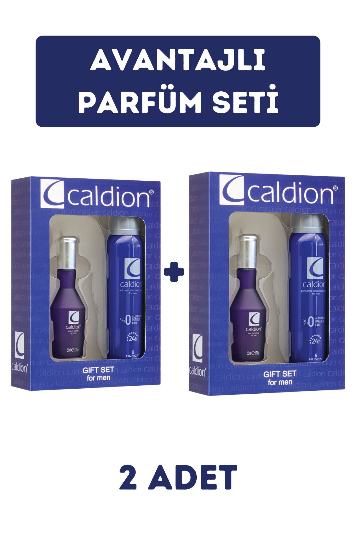 Caldion Classic Erkek Parfüm Seti, 2 Adet ( 2 X Parfüm Edt 50 ml 2 Adet Deodorant 150 ml )