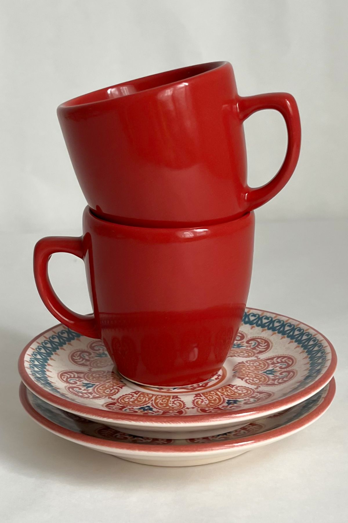 shop Etnik Desen Türk Kahvesi Fincanı 2 Kişilik - 4 Parça
