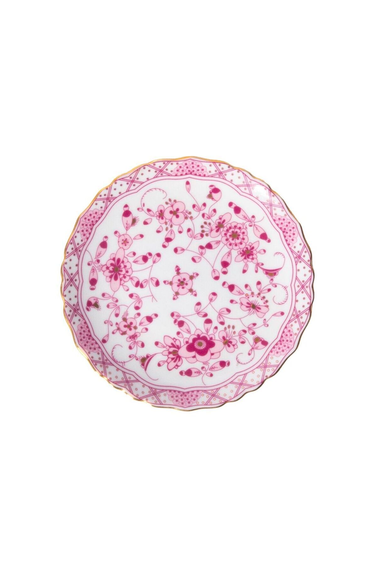 Güral Porselen GÜRAL PORSELEN Eldekoru 25 Cm Duvar Tabağı 1151 Pembe