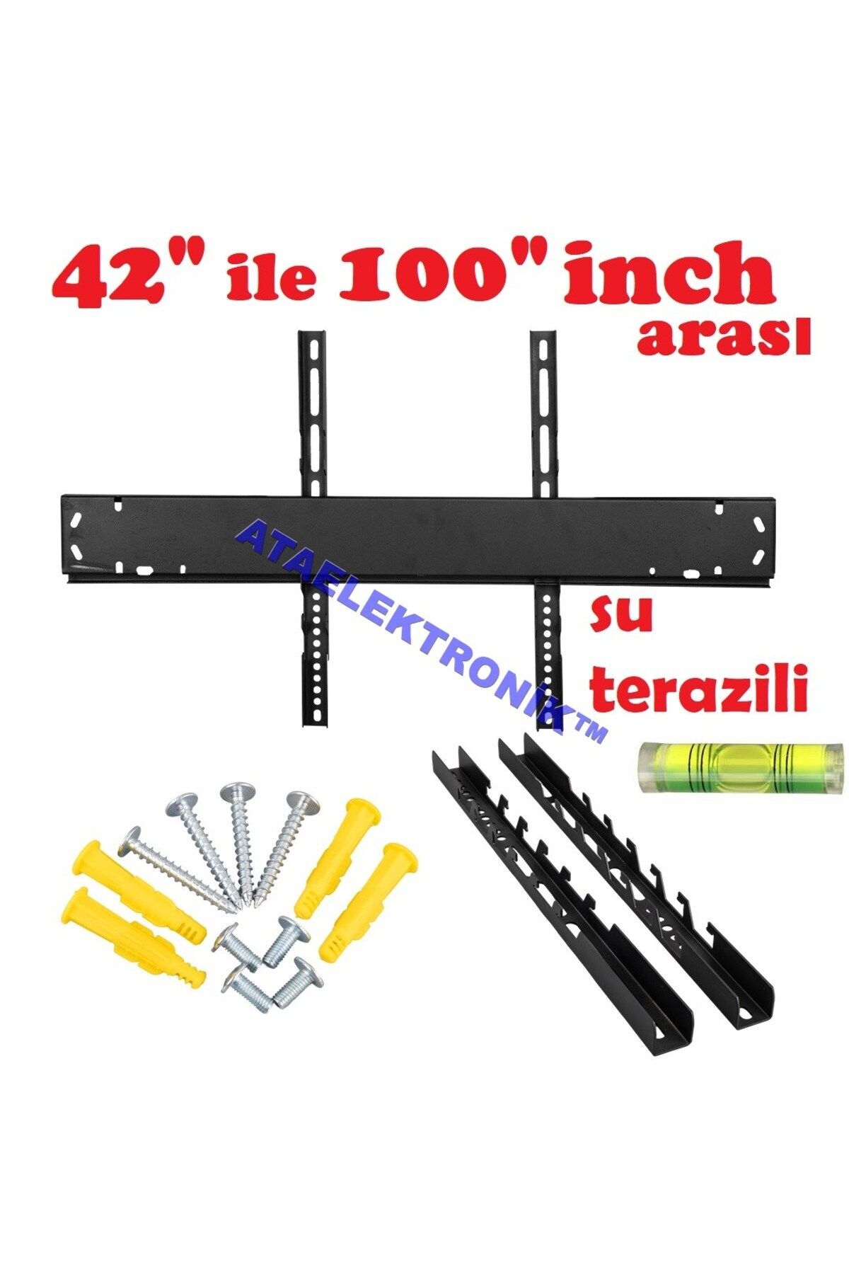 ATAELEKTRONİK Tüm Markalar 70'' 75'' 77'' 80'' 85'' 90'' 100'' Inç Inç 177 190 195 203 215 Ekran Tv Askı Aparatı