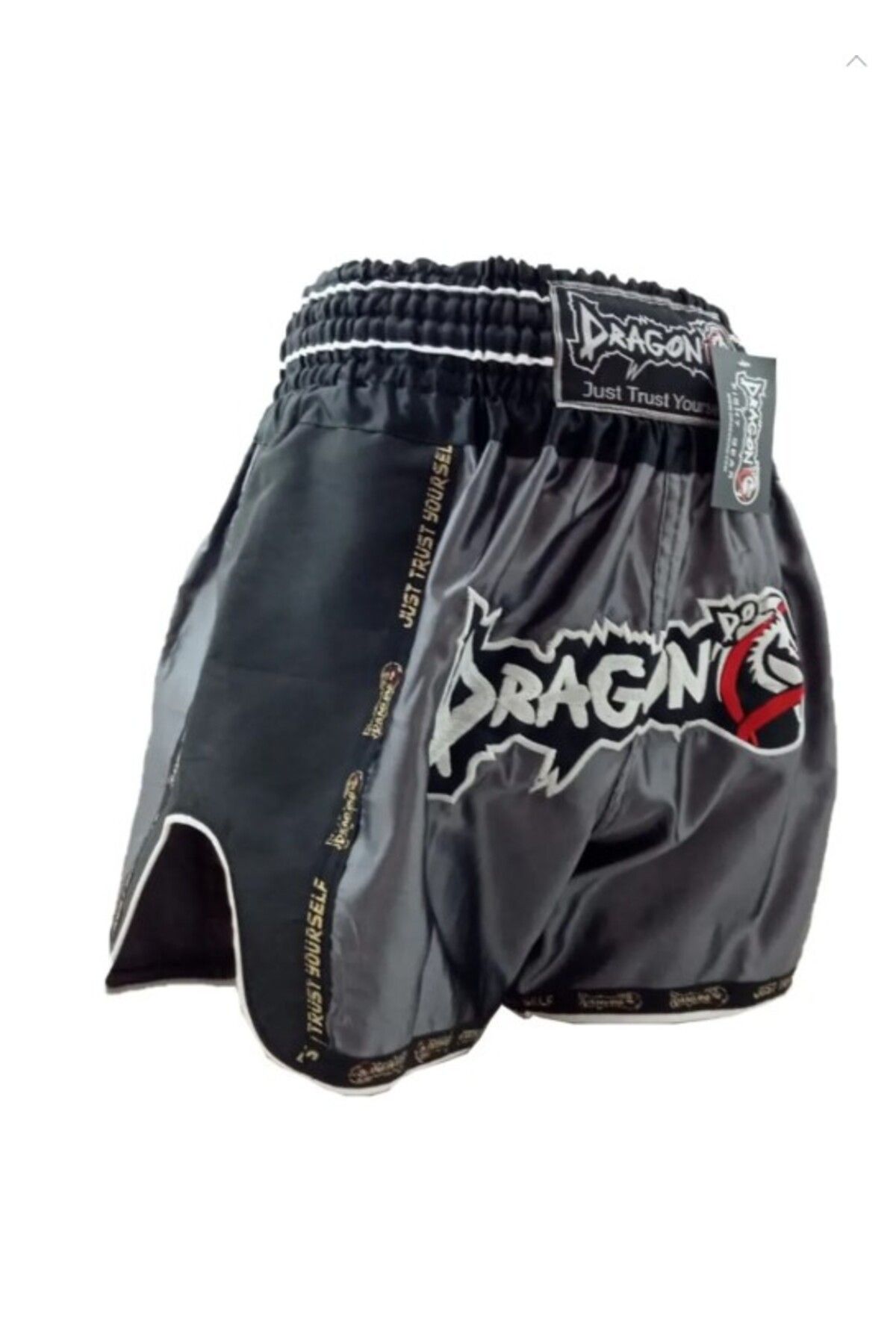 Dragondo MT3075 Retro NEO Muaythai Şortu Muay Thai Şort Antrasit