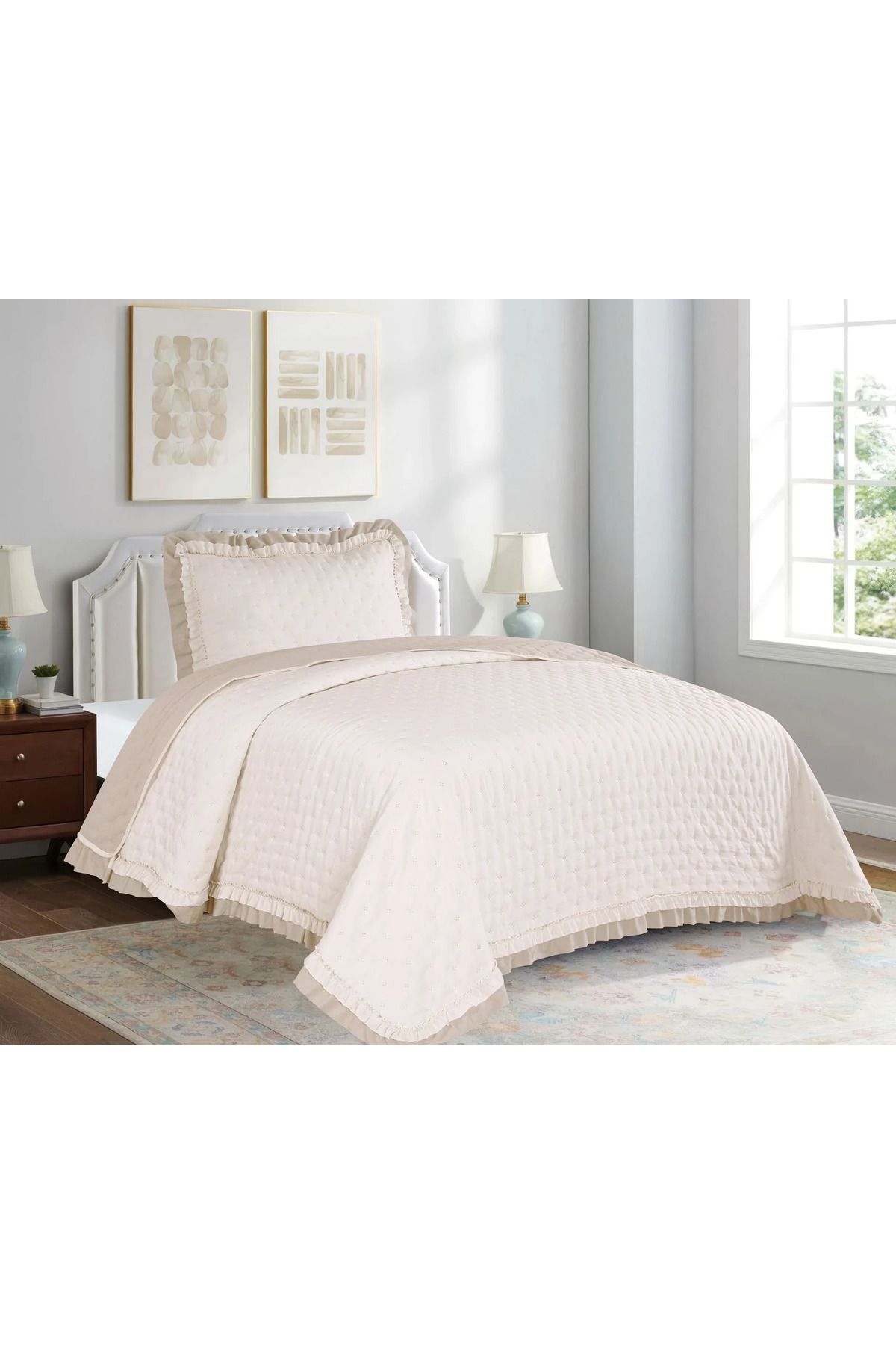 Dainty Home Yünteks Dainty Home Tek kişilik Yatak örtüsü Lara