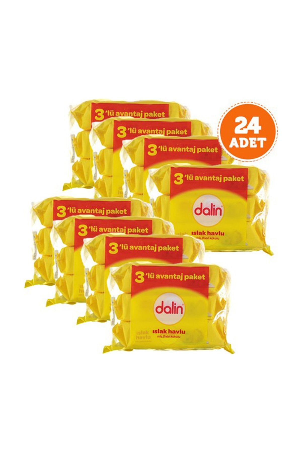 Dalin Mendil Tem. Refil 3'lü X 8 Adet