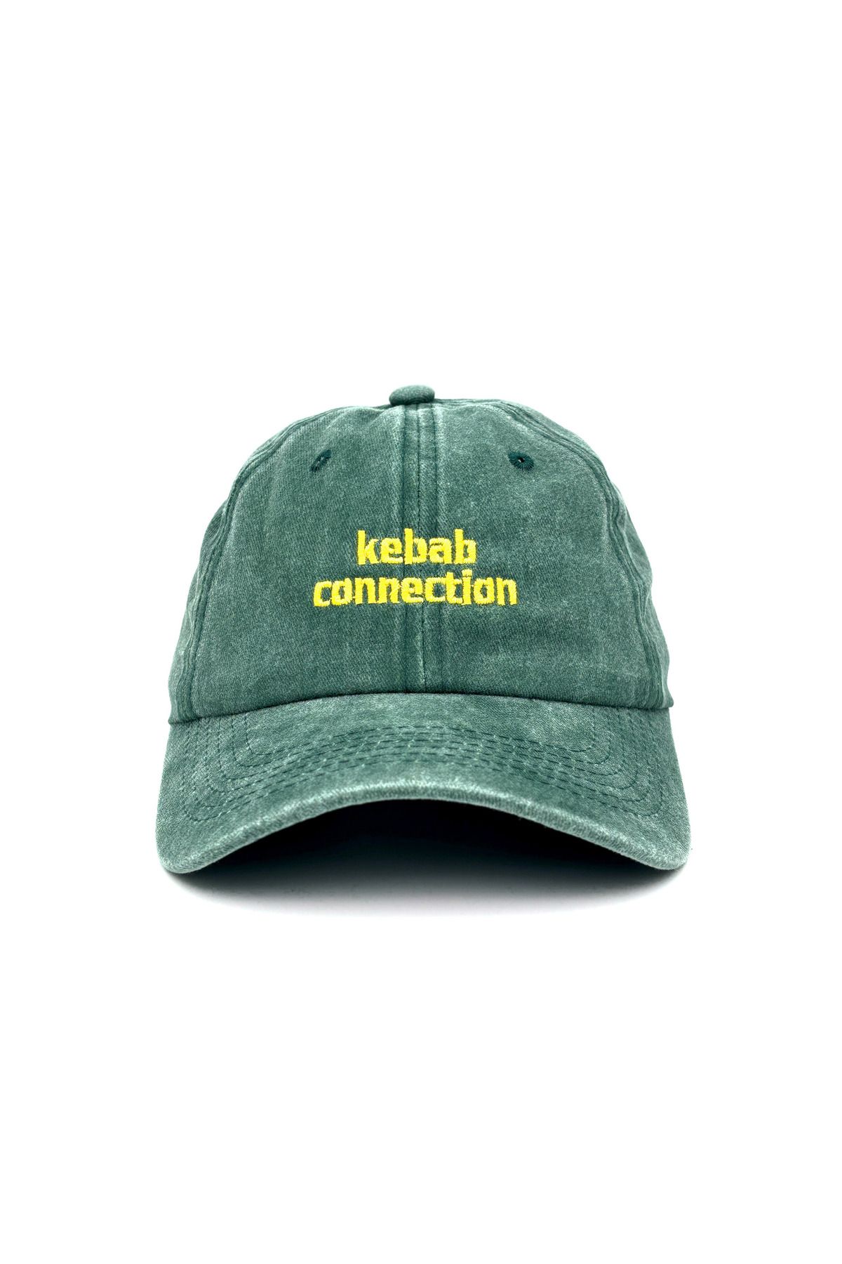 Hatclo Kebab Connection Nakış İşlemeli Yeşil Kep Şapka