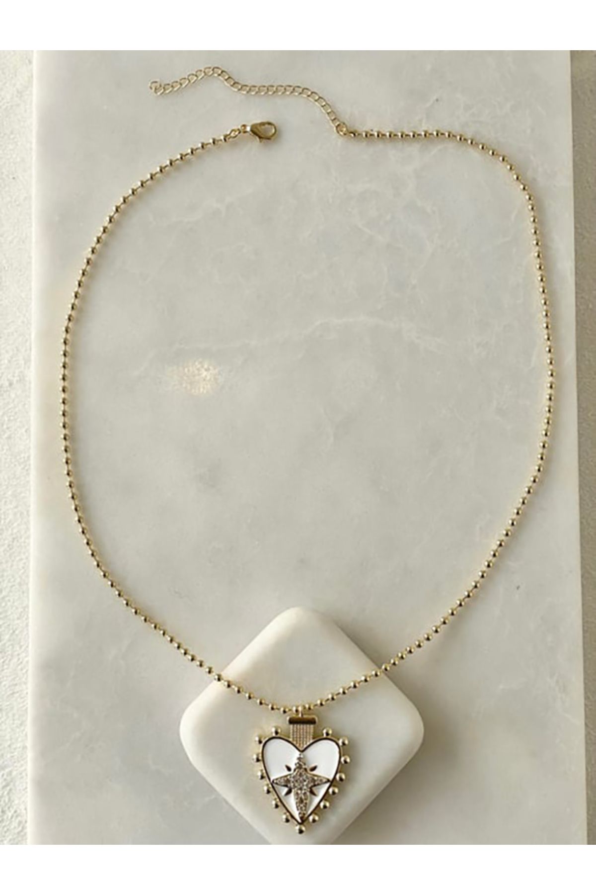 Butik STEEL Kalpli Star Kolye