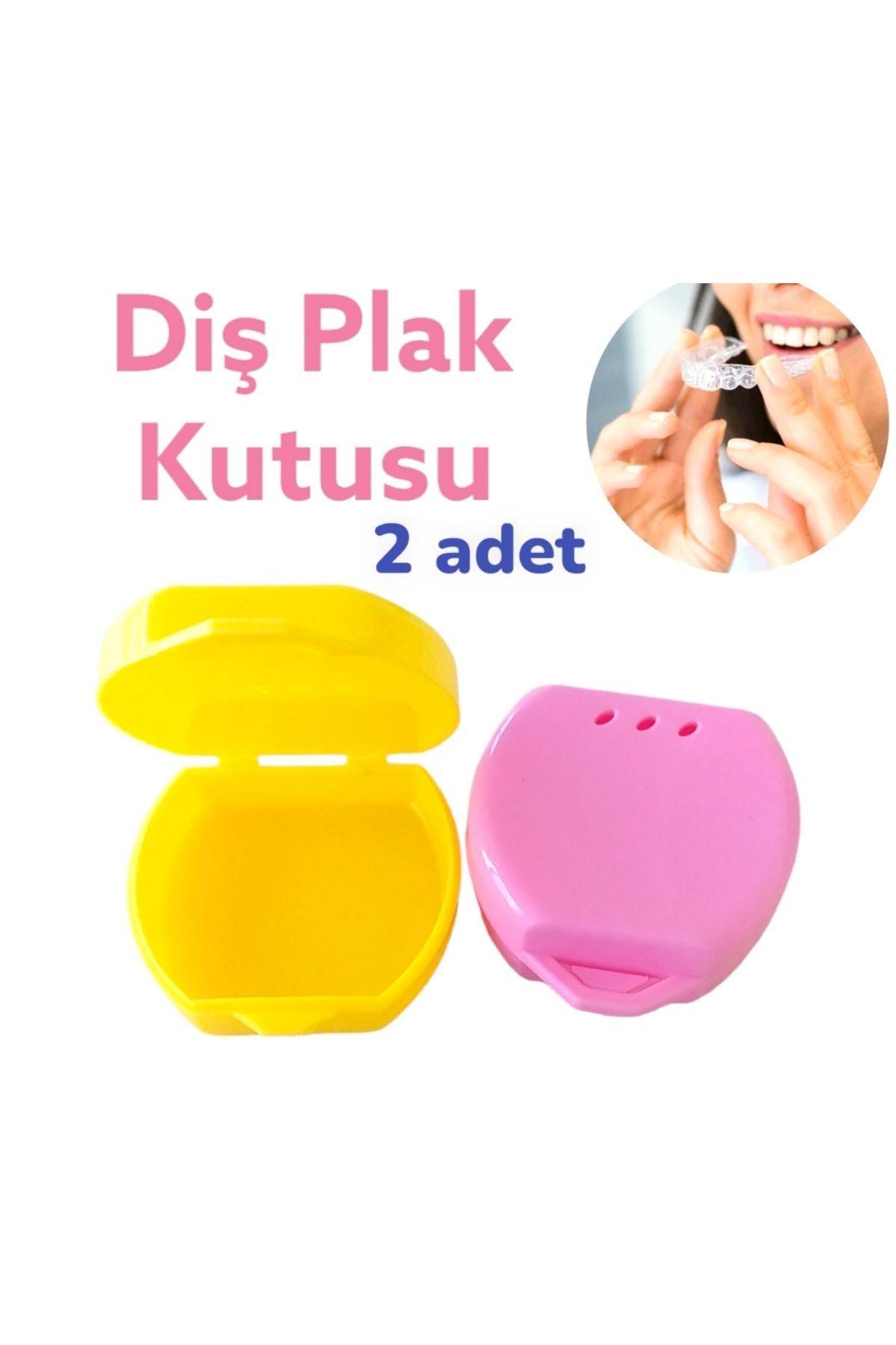 Vulli GECE PLAĞI SAKLAMA KUTUSU DİŞ PLAK KABI (2 ADET)