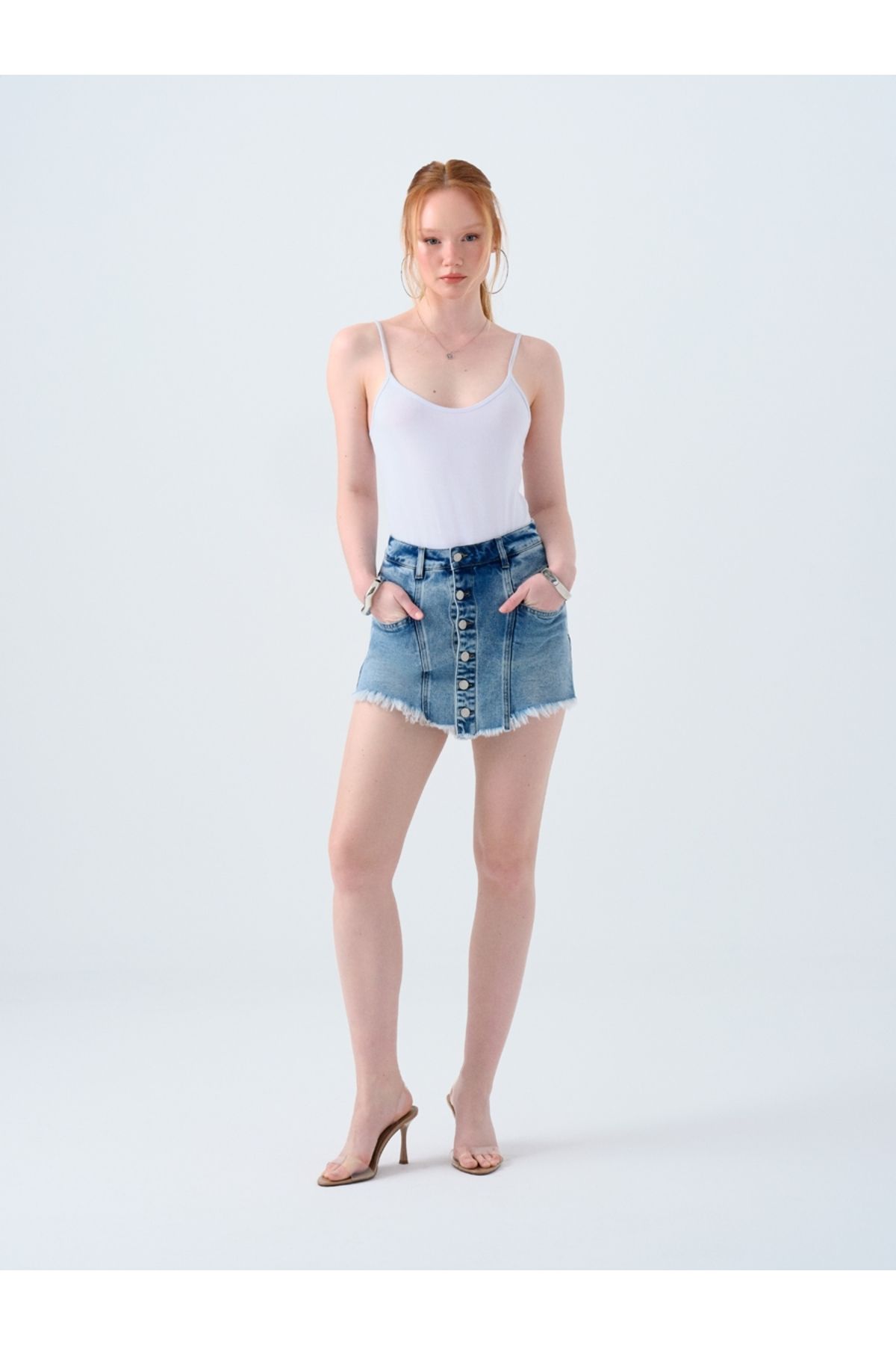 Loft Regular Fit Kadın Şort Etek