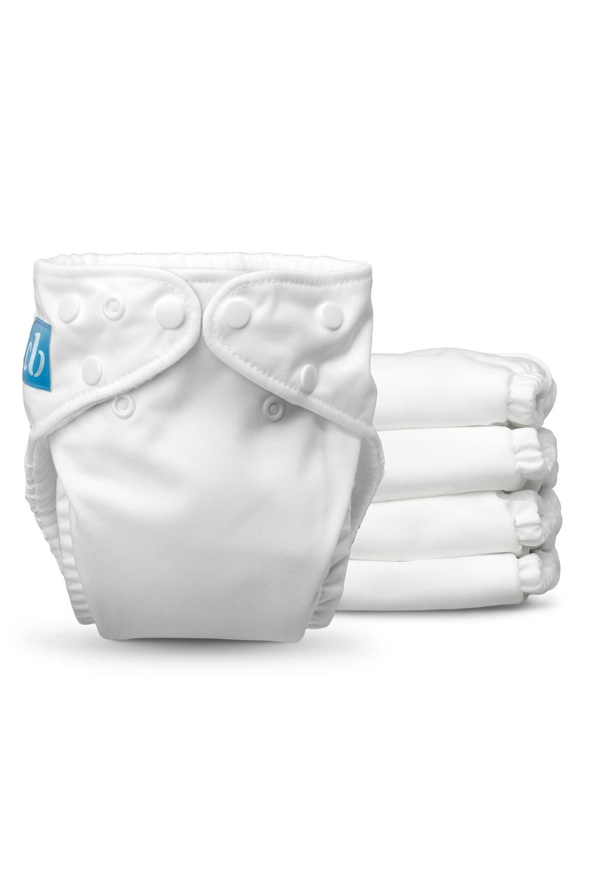 Charlie Banana Yıkanabilir Bebek Bezi 5li paket Tek Beden 0-36ay - ALL WHITE