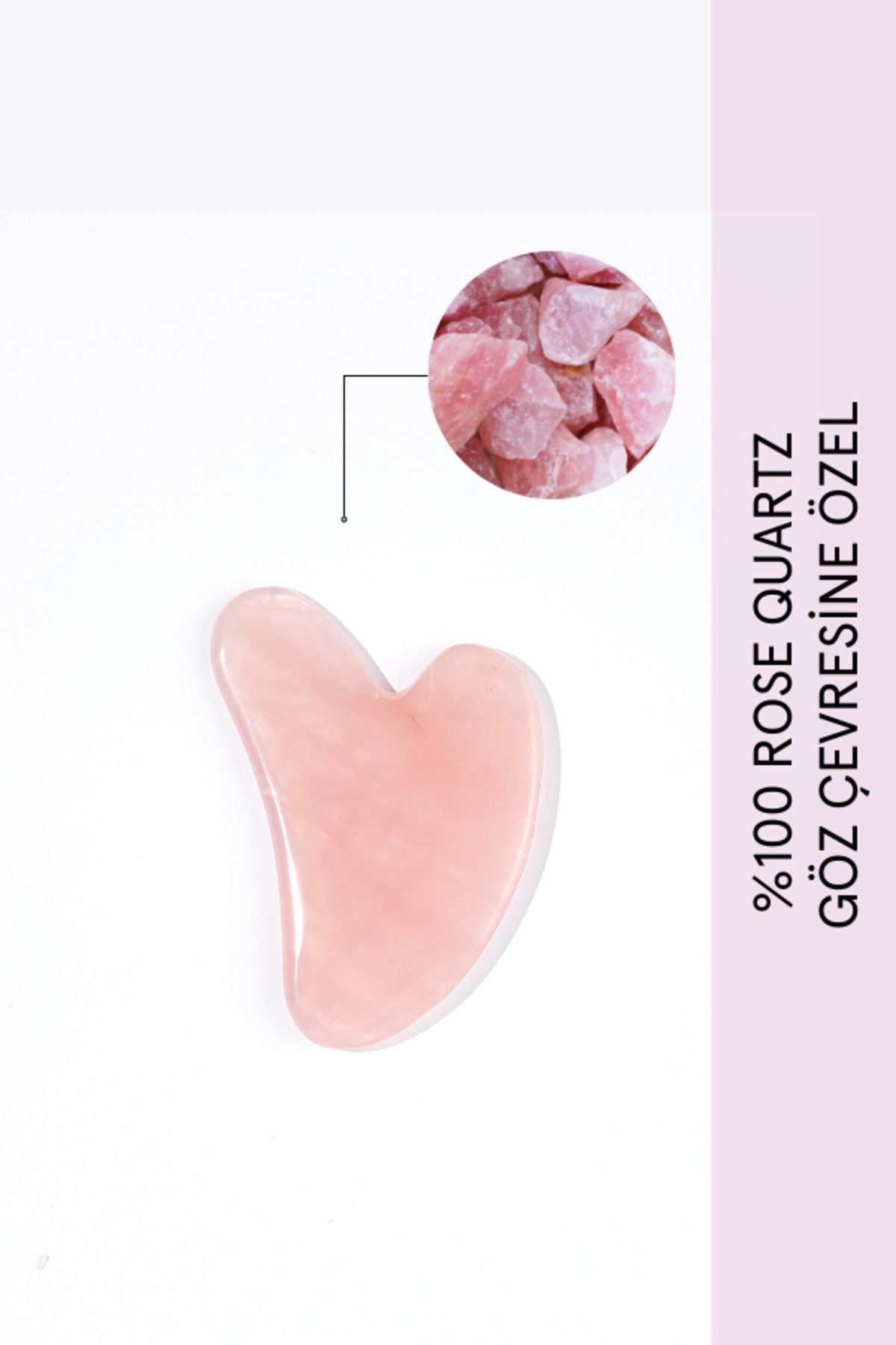 Pelcare Rose Quartz Heart - Gua Sha
