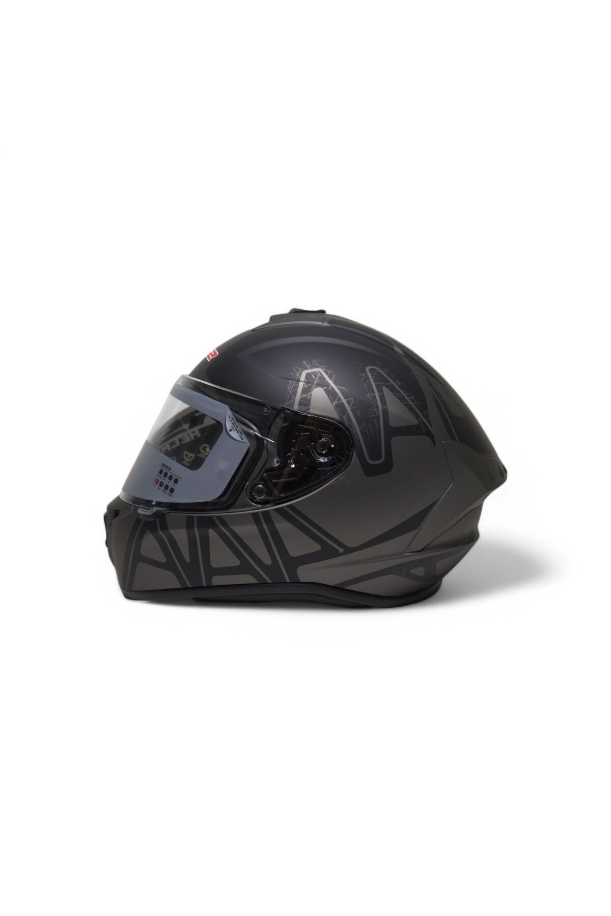RS2 Kapalı Kask (MAT SİYAH/GRİ) #rs320 32005/2