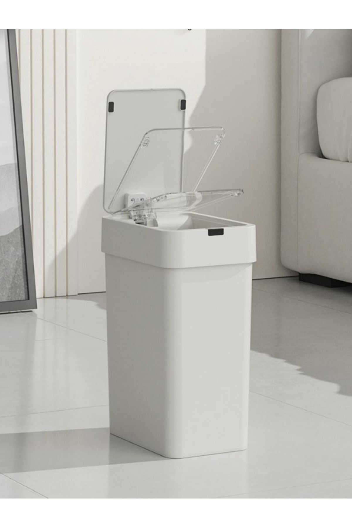 SURFACE HOME 9 Lt Hareket Sensörlü SLİM Sessiz Kapatma Çok Amaçlı Çöp Kutusu 2 ADET(kalem)PİL ile çalışmaktadır