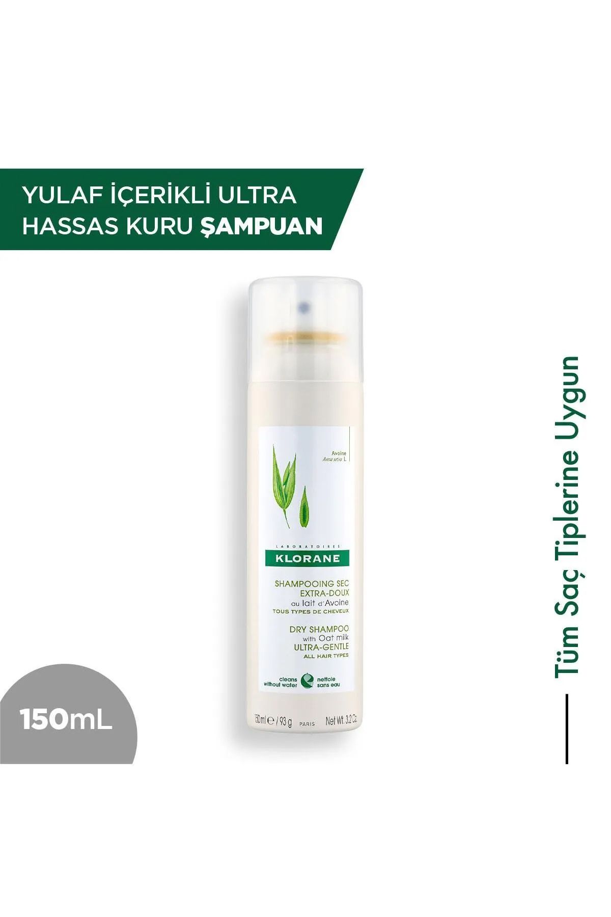 Klorane Yulaf Içerikli Ultra Hassas Kuru Şampuan 150 ml
