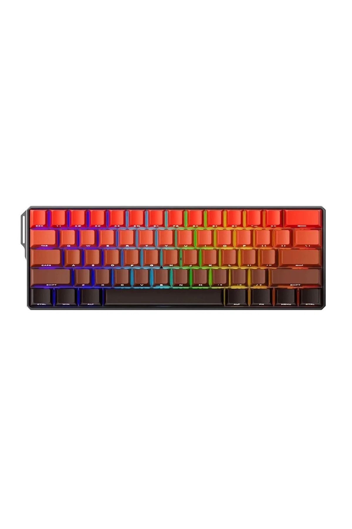 AKKO MONSGEEK FUN60 Ultra Shine-Through Blaze Gradient HE Manyetik Switch ARGB Mekanik Gaming Klavye